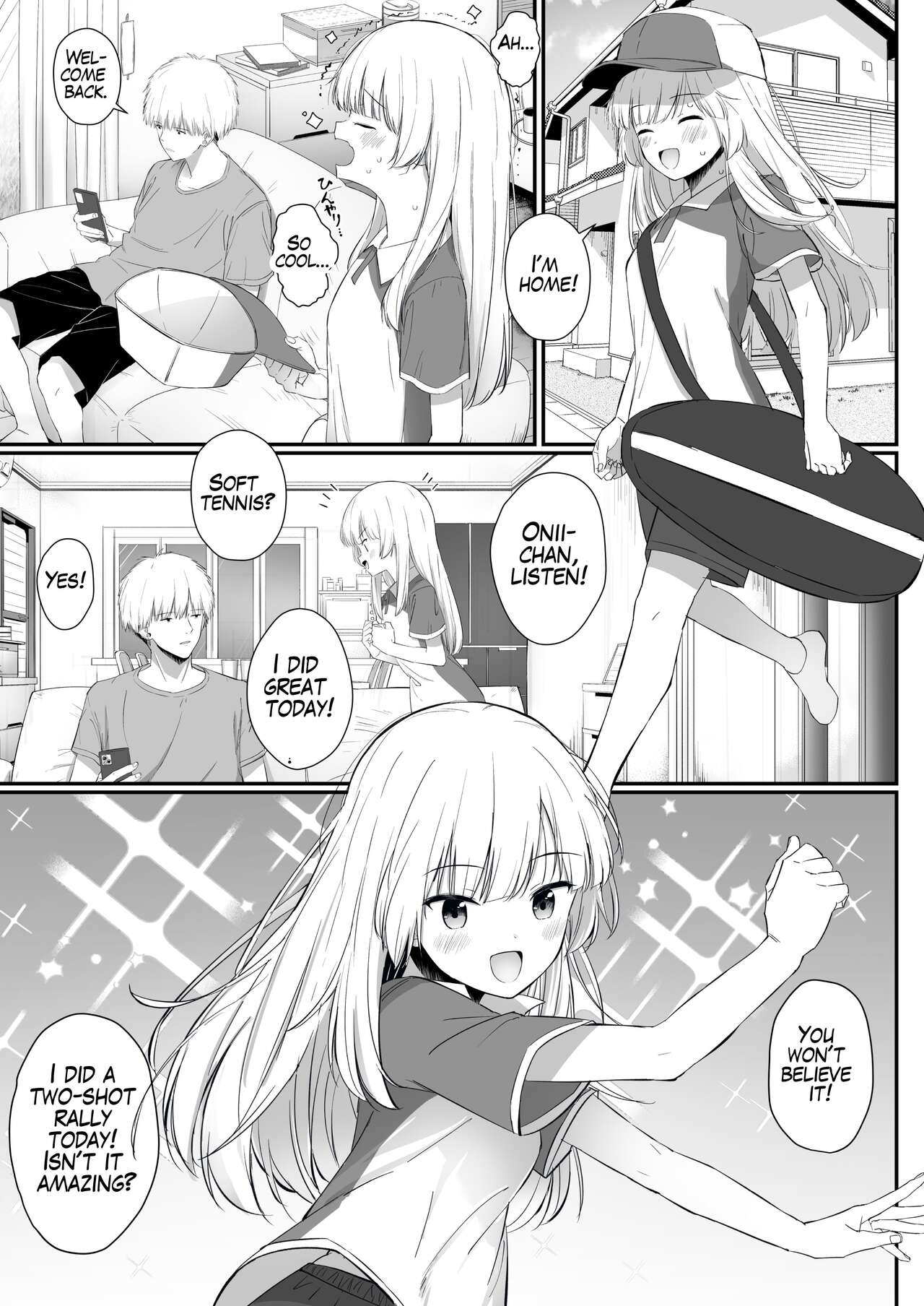 Chotto Namaiki dakedo Oniichan no Koto ga Daisuki na Imouto to Noukou Amaama Ecchi | Succulent Sweet Sex with an Impertinent Little Sister that Loves Her Oniichan page 2 full