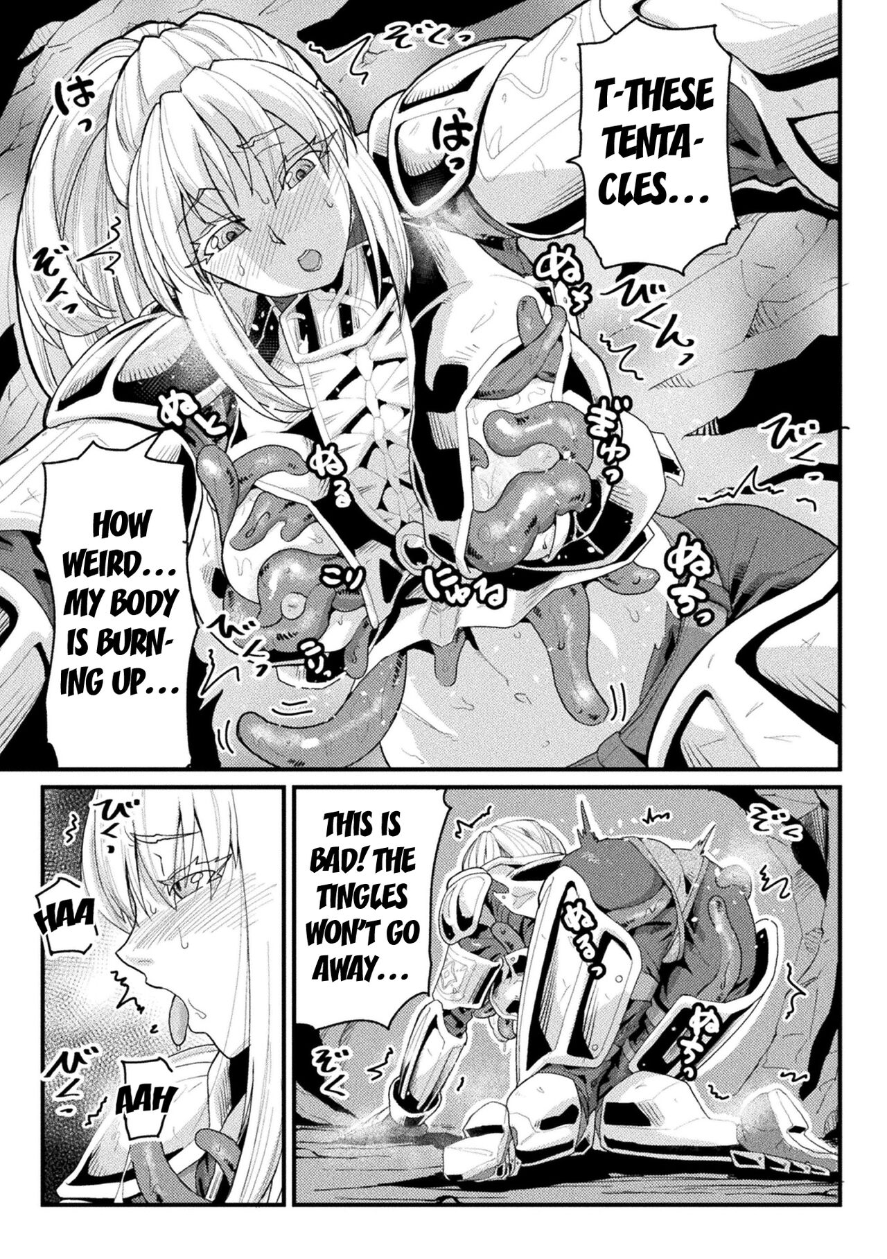 Shokushu ni Ochiru  Onna Kishi  Kairaku no Harami  | The Female Knight Who Succumbs to Tentacles the Pleasure of Impregnation page 7 full