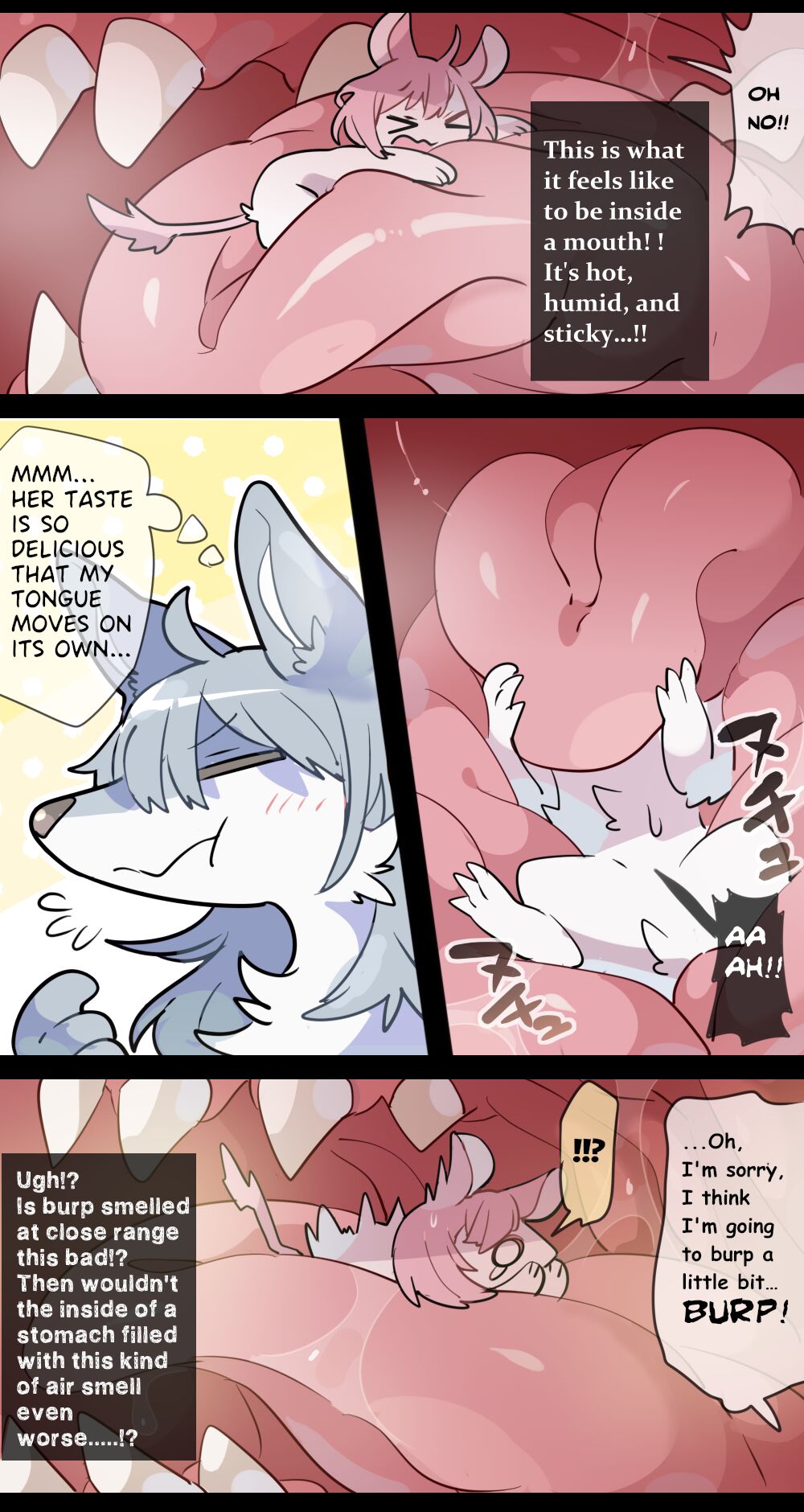 Giant Wolf Girl VORE & GTS page 3 full