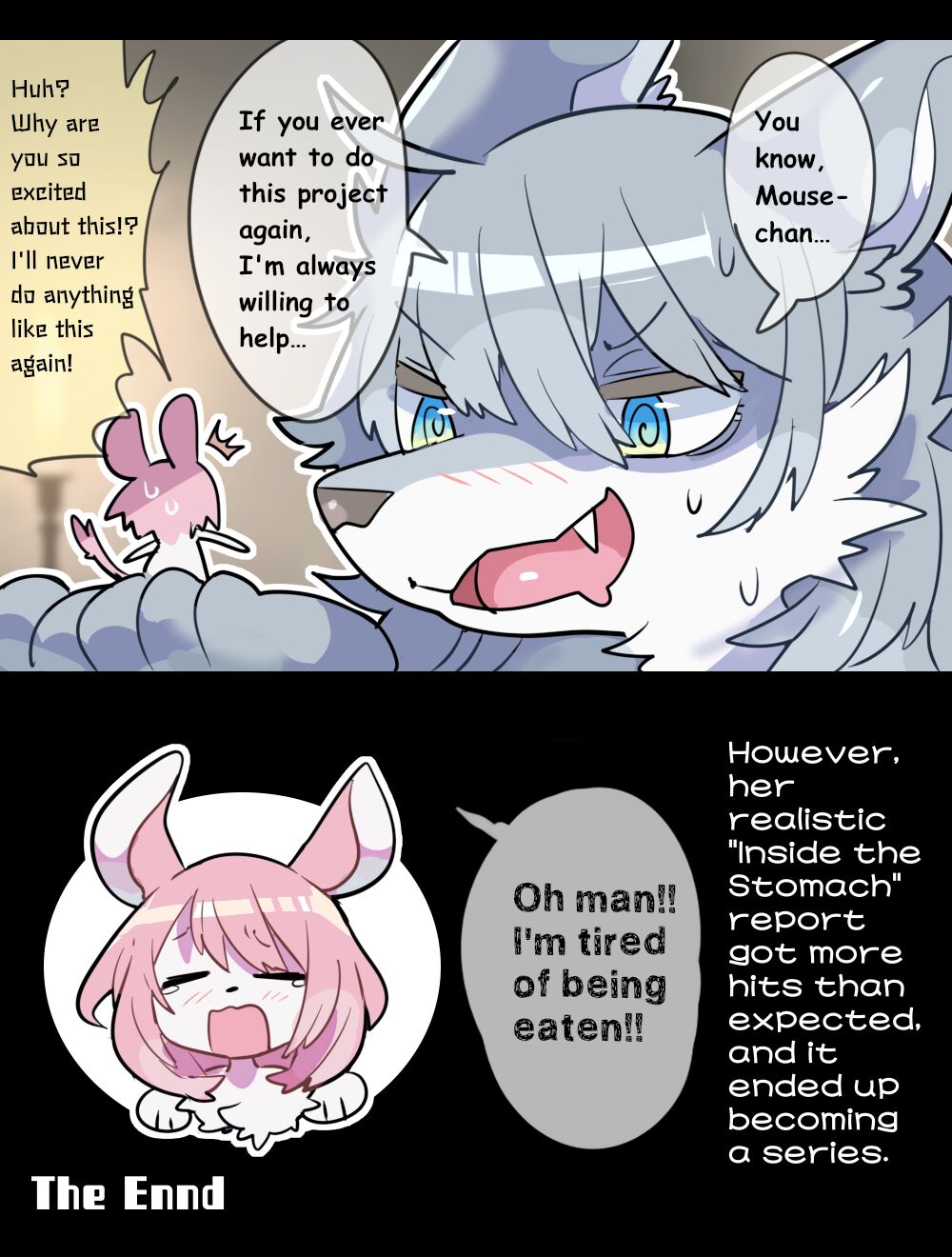 Giant Wolf Girl VORE & GTS page 8 full