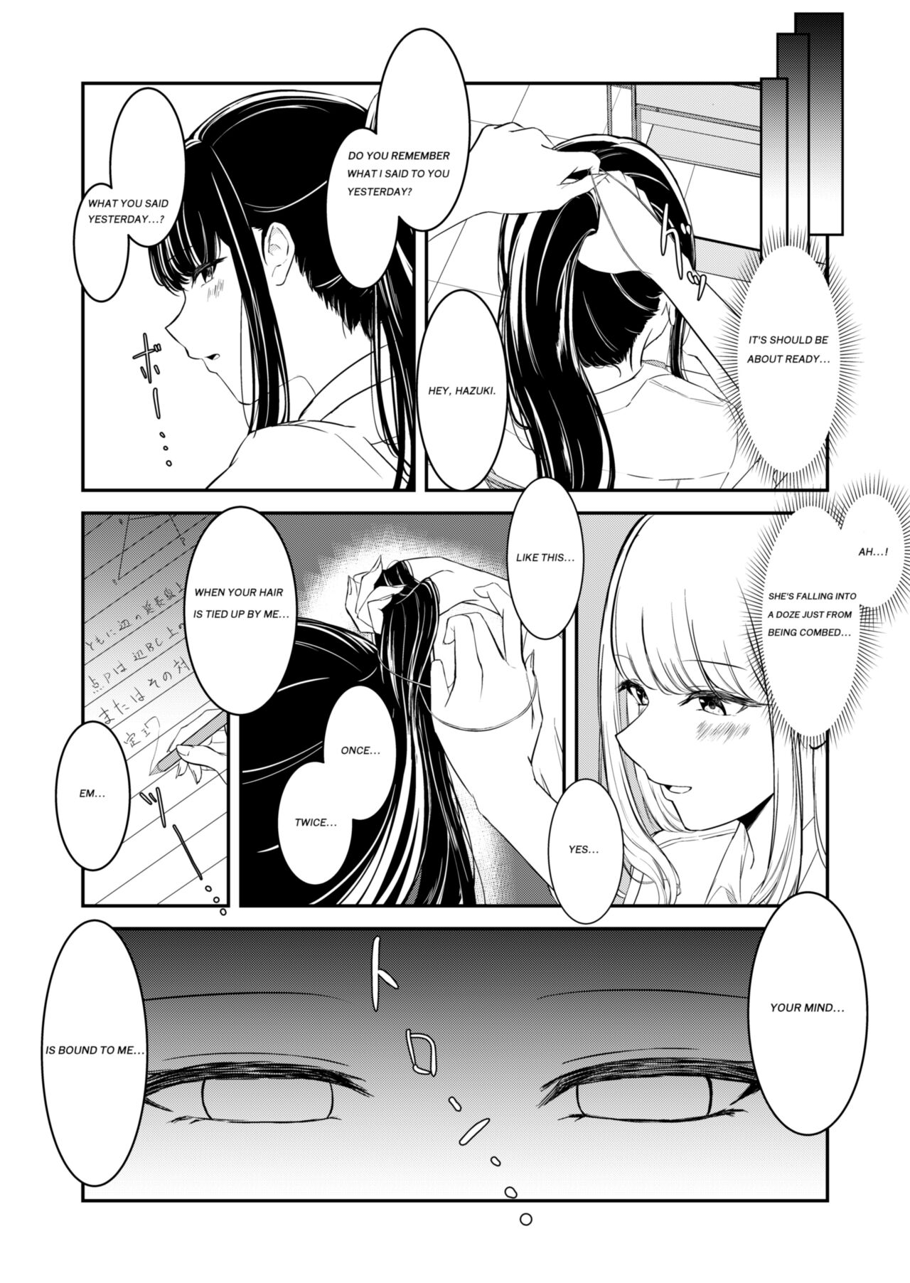 Yuri comic Part 1,2 and 3. page 9 full