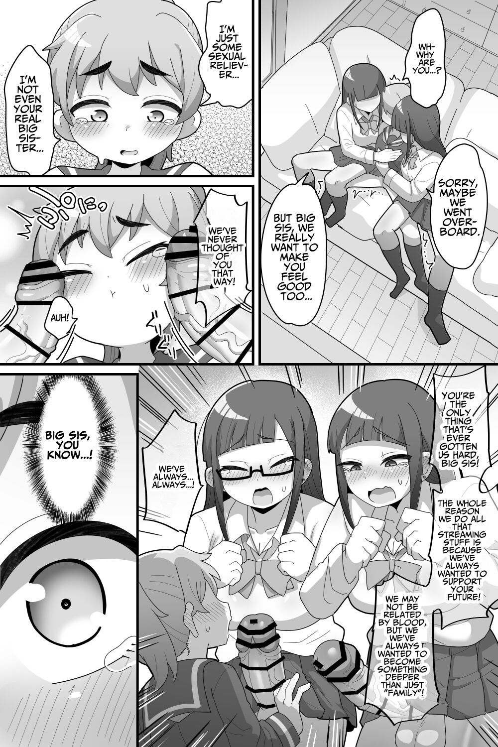 [Dakkoku Kidoutai S.A.C (Dakkoku Jiro)] Futanari Futago ni Aisaresugitemasu | Loved Too Much by My Futanari Twin Step-sisters [English] [T's Translations] Hentai - Raw  21