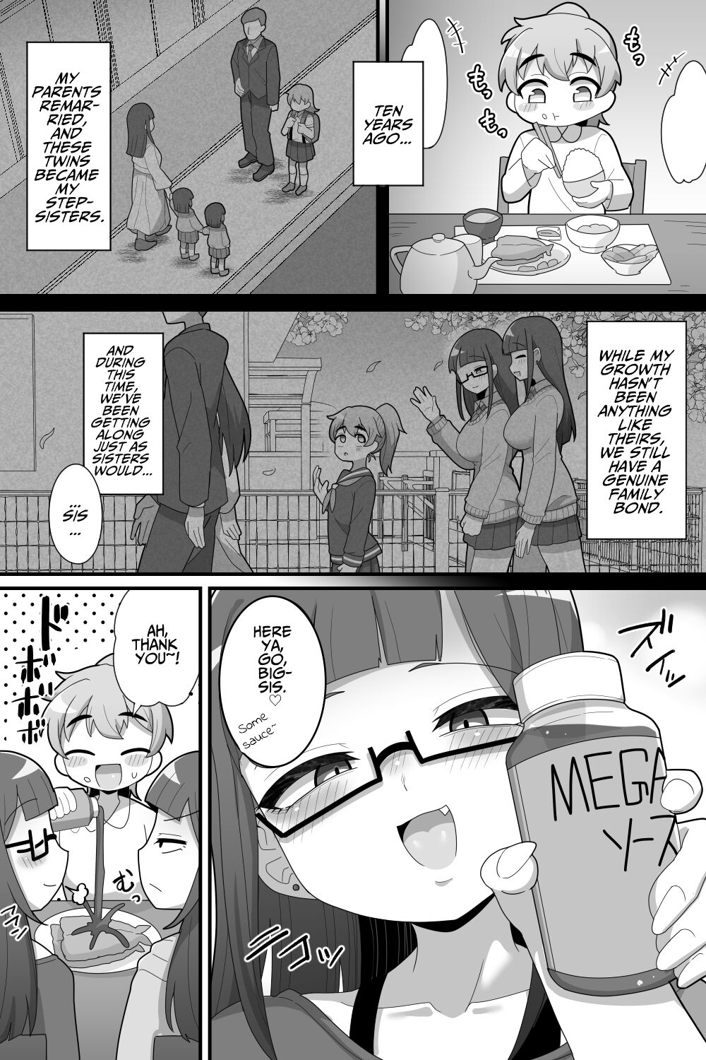 [Dakkoku Kidoutai S.A.C (Dakkoku Jiro)] Futanari Futago ni Aisaresugitemasu | Loved Too Much by My Futanari Twin Step-sisters [English] [T's Translations] Hentai - Raw  6