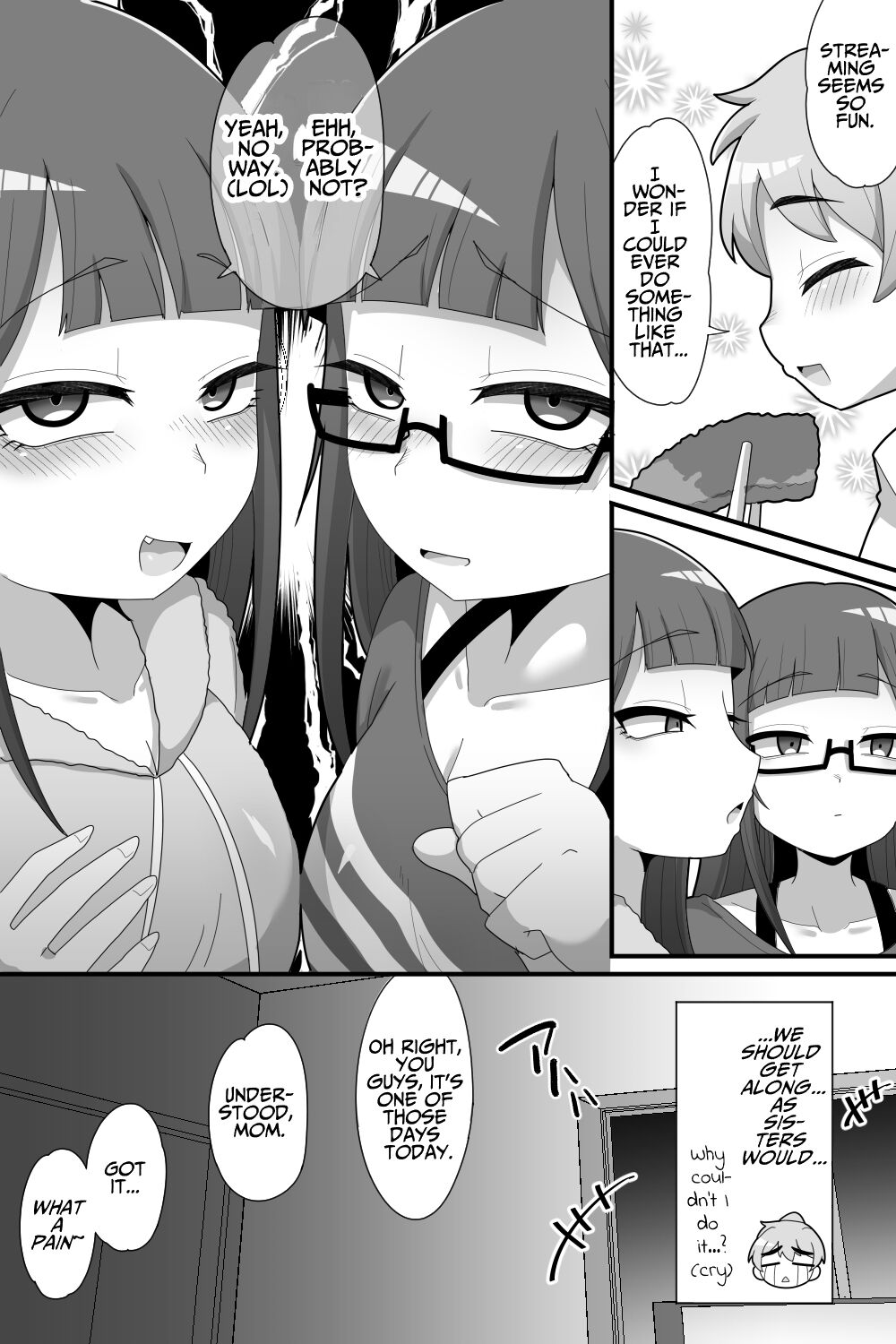 [Dakkoku Kidoutai S.A.C (Dakkoku Jiro)] Futanari Futago ni Aisaresugitemasu | Loved Too Much by My Futanari Twin Step-sisters [English] [T's Translations] Hentai - Raw  7