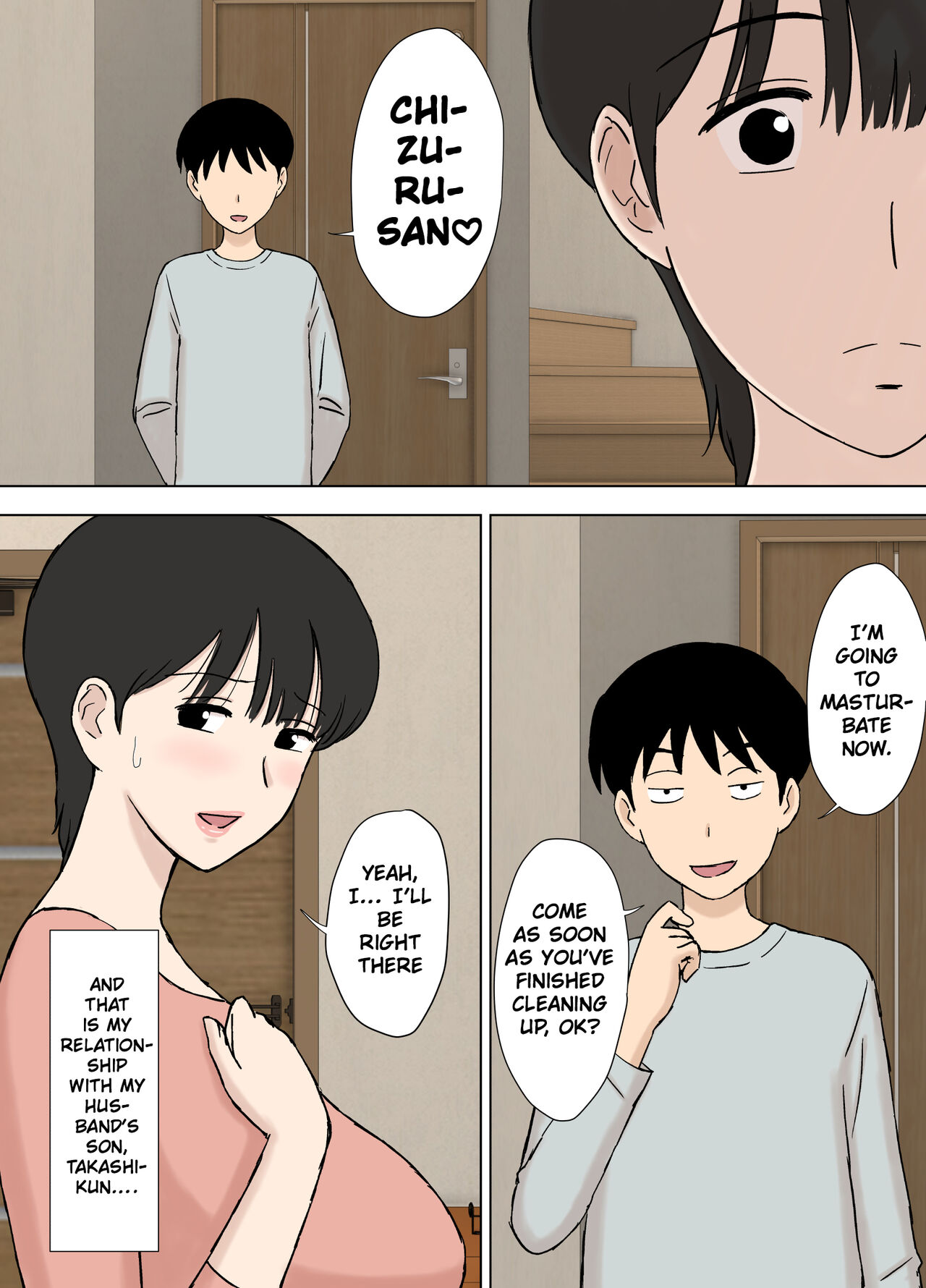 Juujun Mama no Chizuru-san to Otto no Tsurego | The Obedient Chizuru-san And Her Stepchild page 6 full