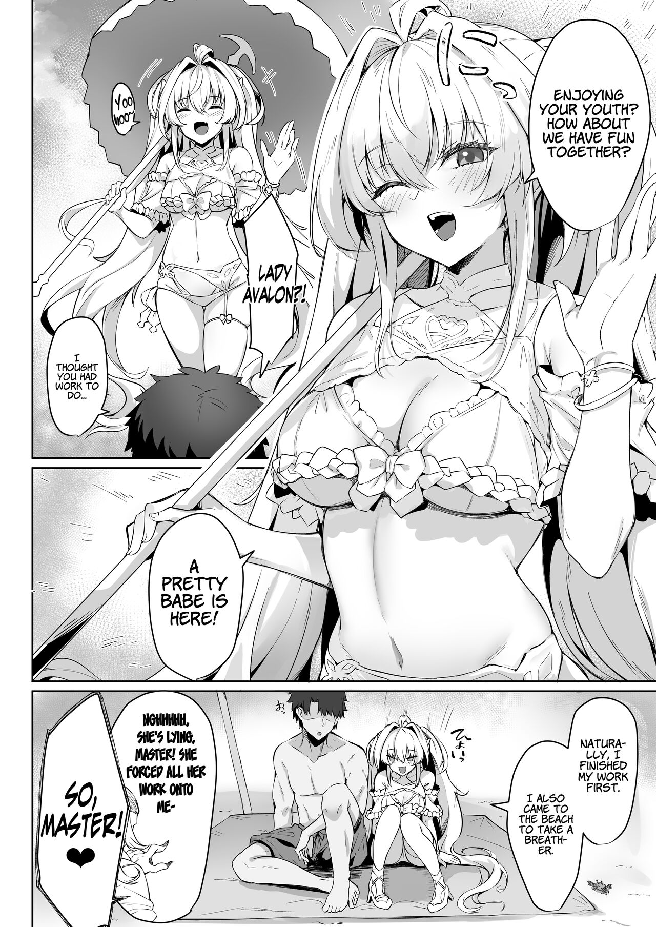 Manatsu no Chaldea Summer Vacation Lady Avalon Hen | Chaldea Midsummer Vacation Lady - Avalon Edition page 4 full