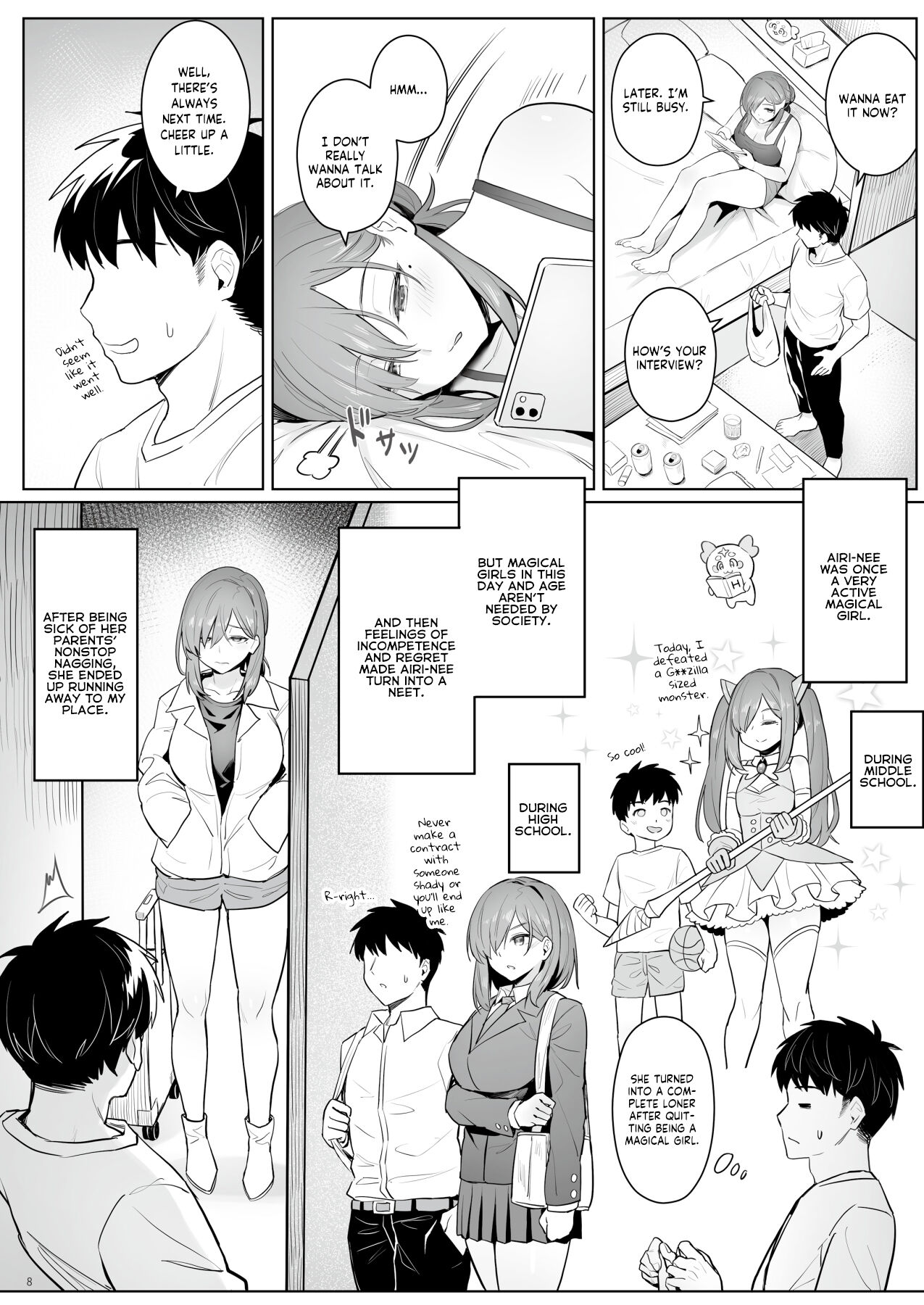 [COMEX (Zhen Lu)] Moto Mahou Shoujo no Hikikomori Seikatsu | The NEET Life of a Former Magical Girl [English] [flowerswamp] [Decensored] [Digital] Hentai - Raw  7