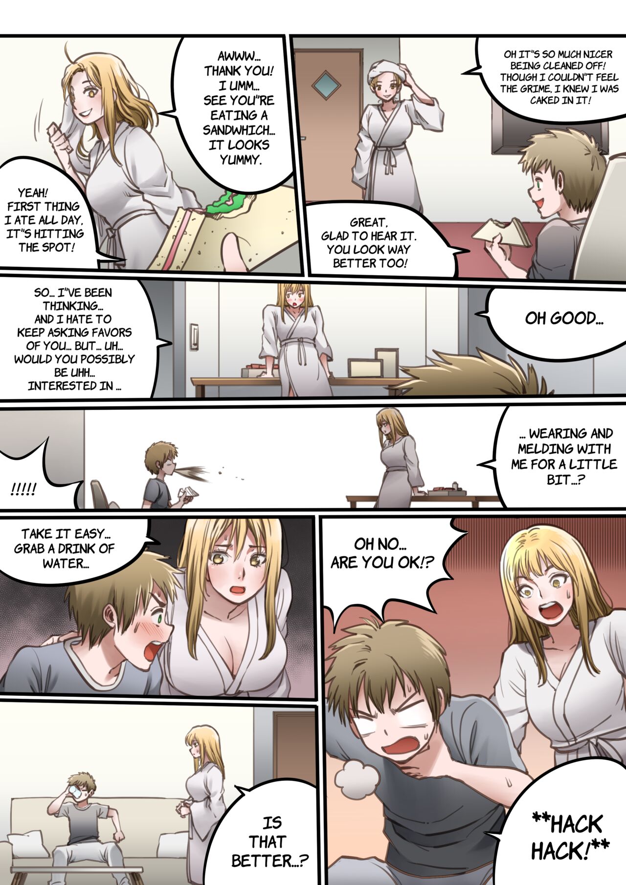 "Forgotten" - Precursor Tale - Complete 30 Page Manga - Kawamono/Skinsuit/Living Suit page 10 full