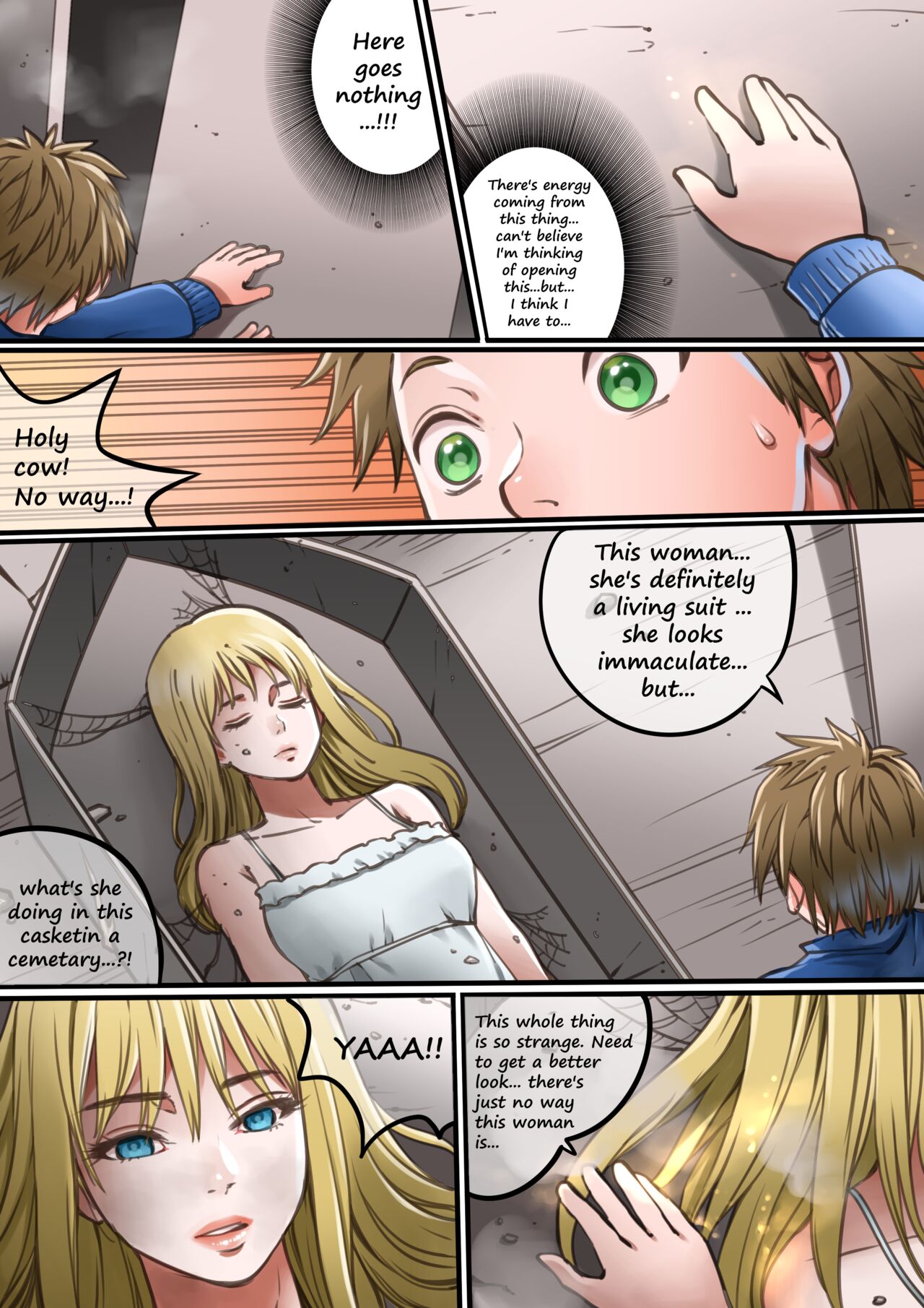 "Forgotten" - Precursor Tale - Complete 30 Page Manga - Kawamono/Skinsuit/Living Suit page 2 full