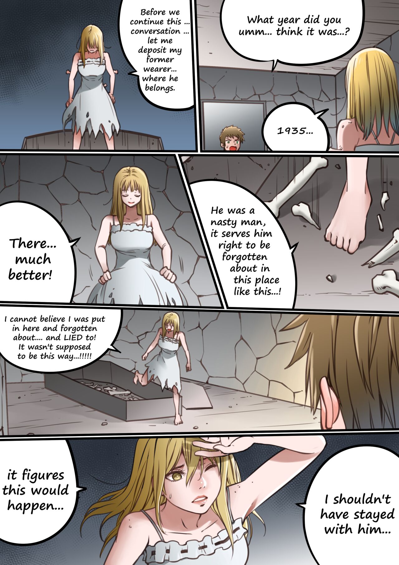 "Forgotten" - Precursor Tale - Complete 30 Page Manga - Kawamono/Skinsuit/Living Suit page 4 full
