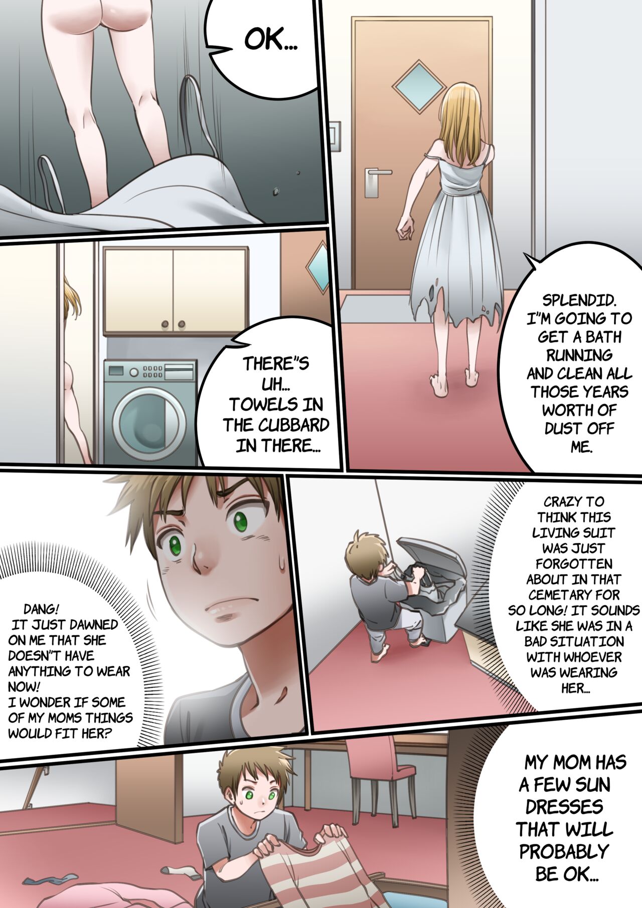 "Forgotten" - Precursor Tale - Complete 30 Page Manga - Kawamono/Skinsuit/Living Suit page 8 full