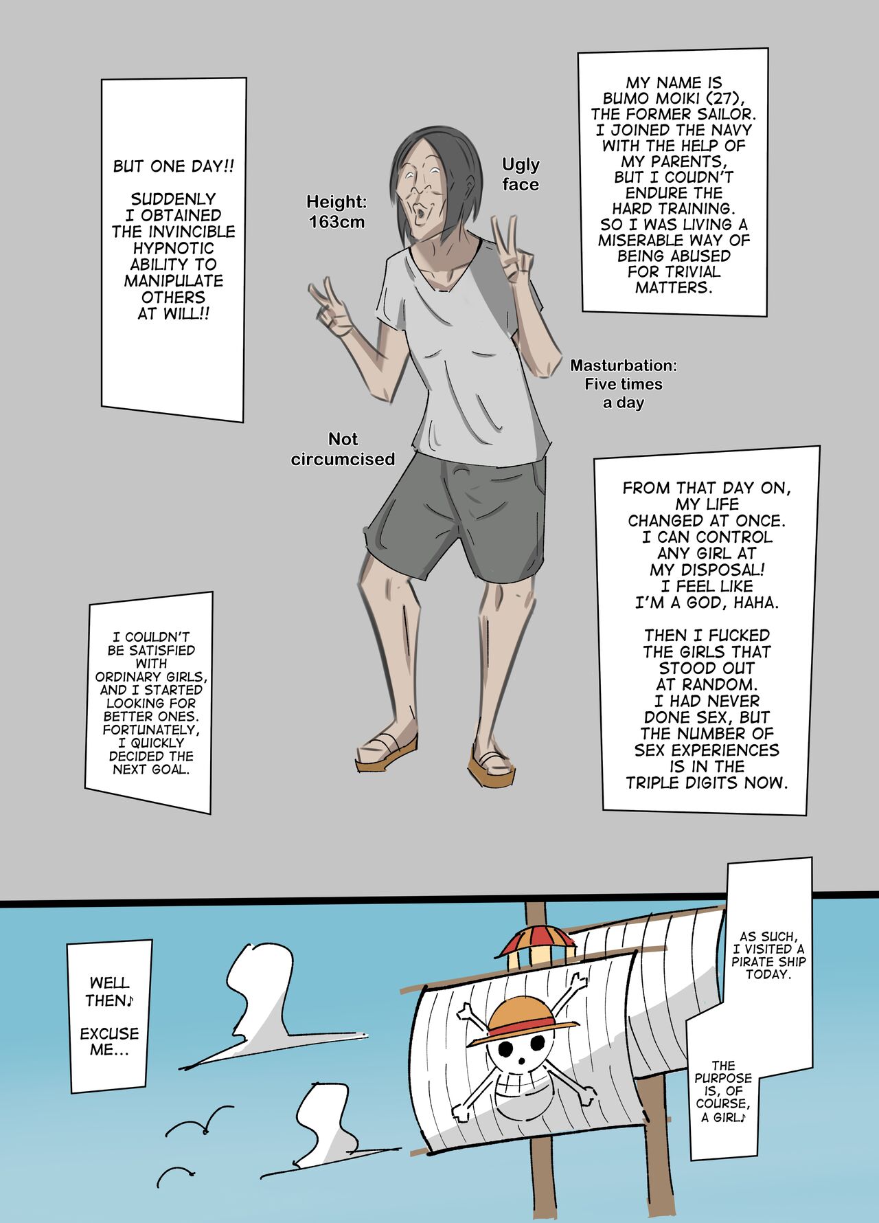 One Piece X Creepy Guy Who Has Invincible Power page 2 full