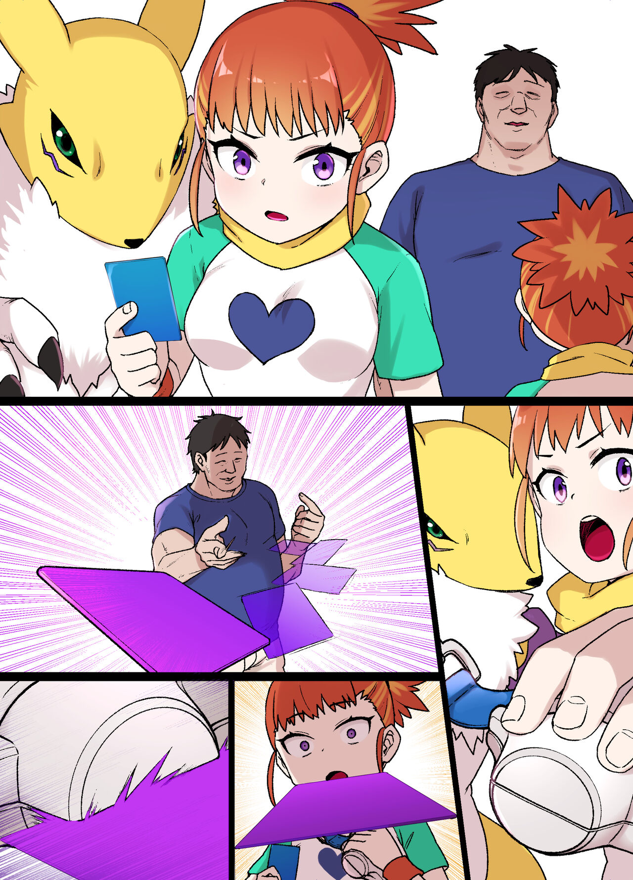 デジモン洗脳 牧野留姫＆レナモン 6P ※悪堕ち＆モンスター娘化 page 8 full