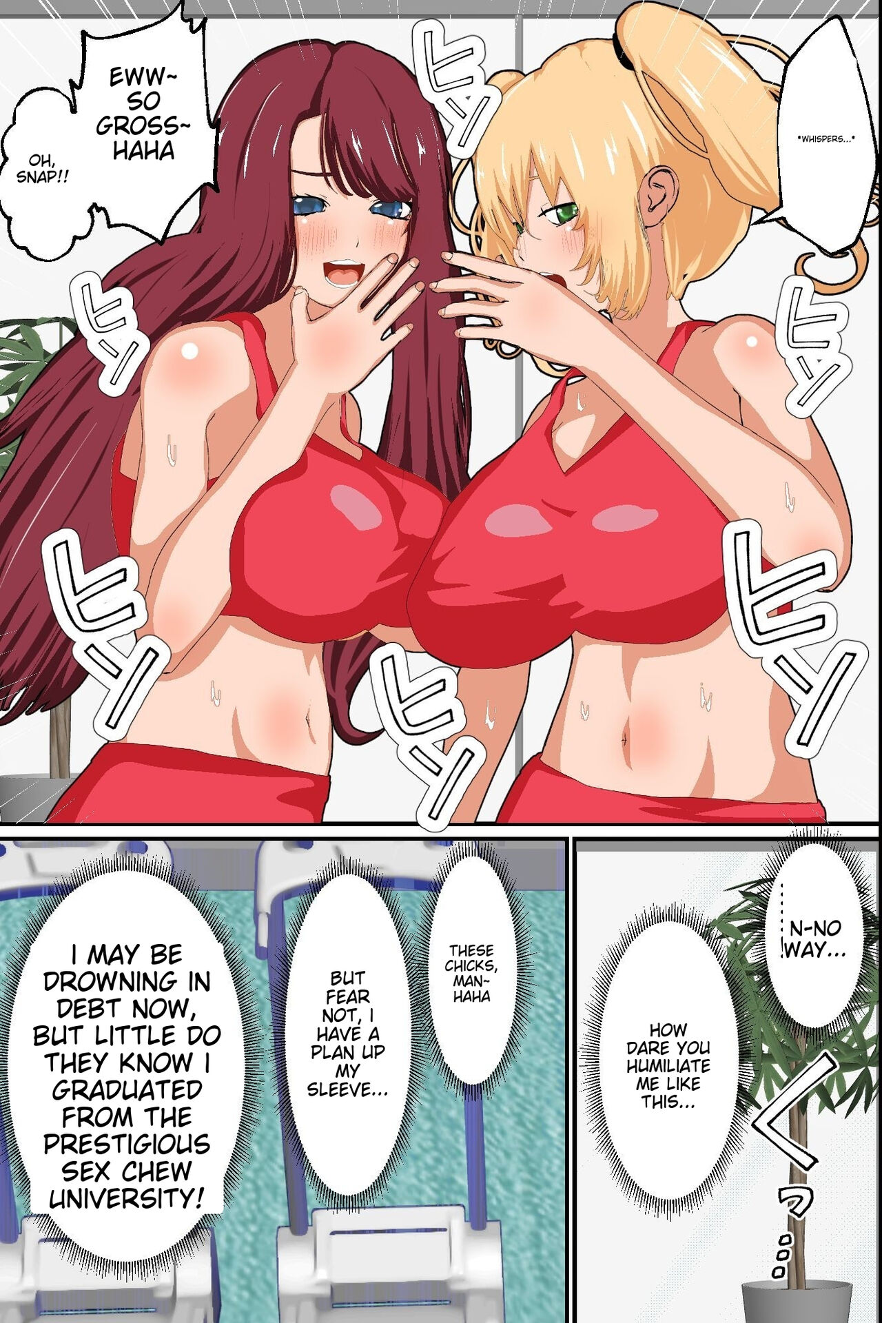 Sennou Gym de Kyonyuu de hikishimatta Nyotai Ana ni hame makuru Training page 6 full