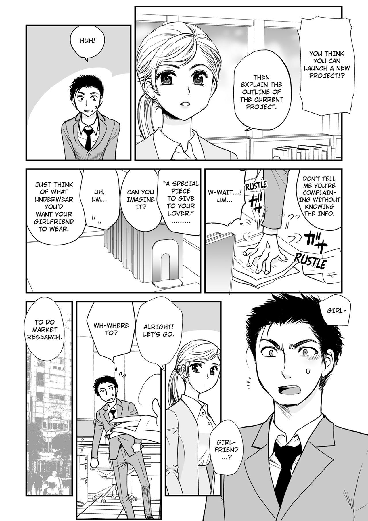 Kotowararete mo, Sounyuureru kara. - Shinya no Office... SEX Shinagara Zangyou-chuu 1 | I'll Still Put It In, Even If You Refuse. -Late Night at the Office... Having Sex While Working Over-time 1 page 4 full