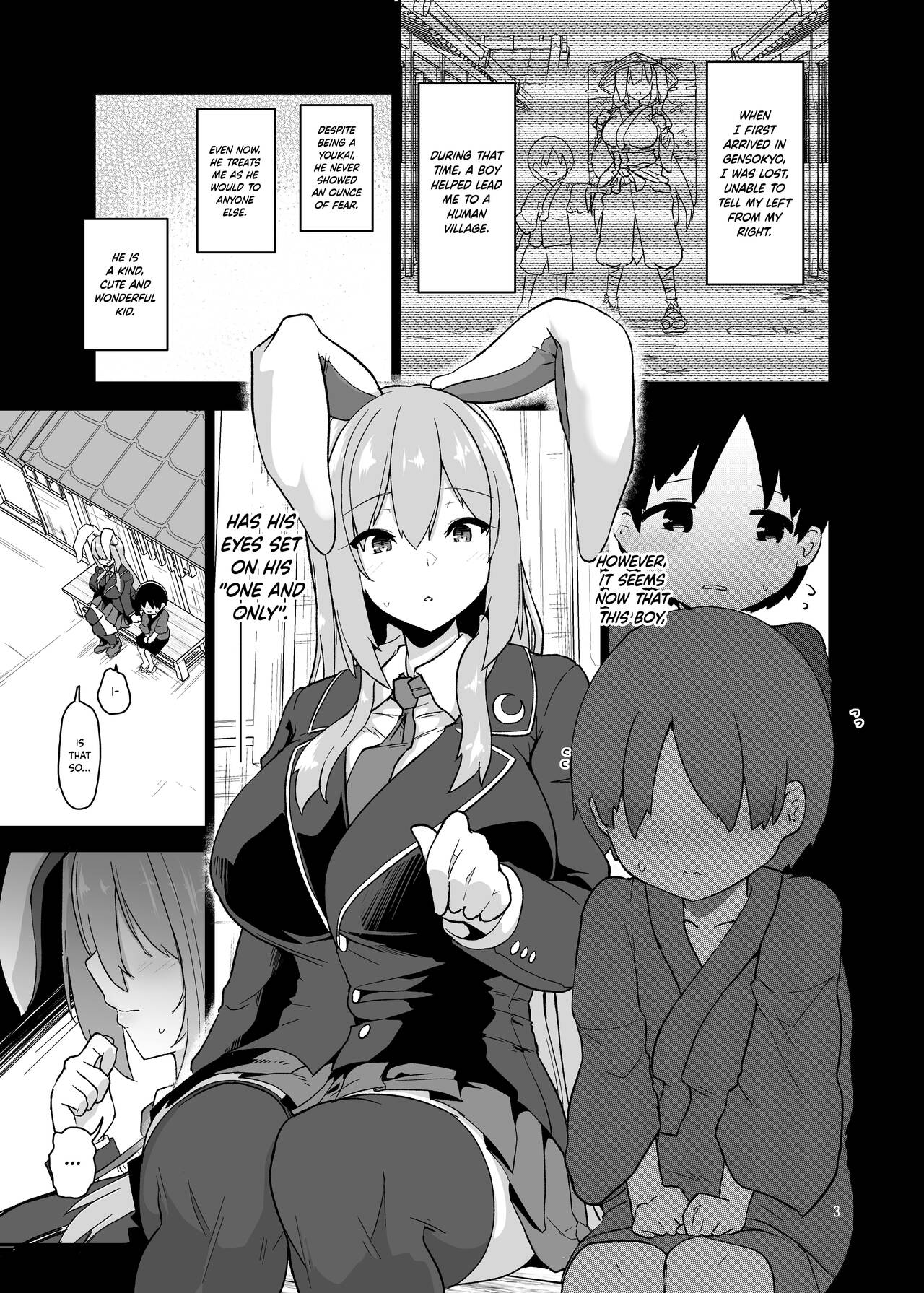 Saitei de Dou Shiyou mo Nai Usagi no Onee-san - A bad rabbit singing a hymn. | The Reprehensible Rabbit Onee-san page 3 full
