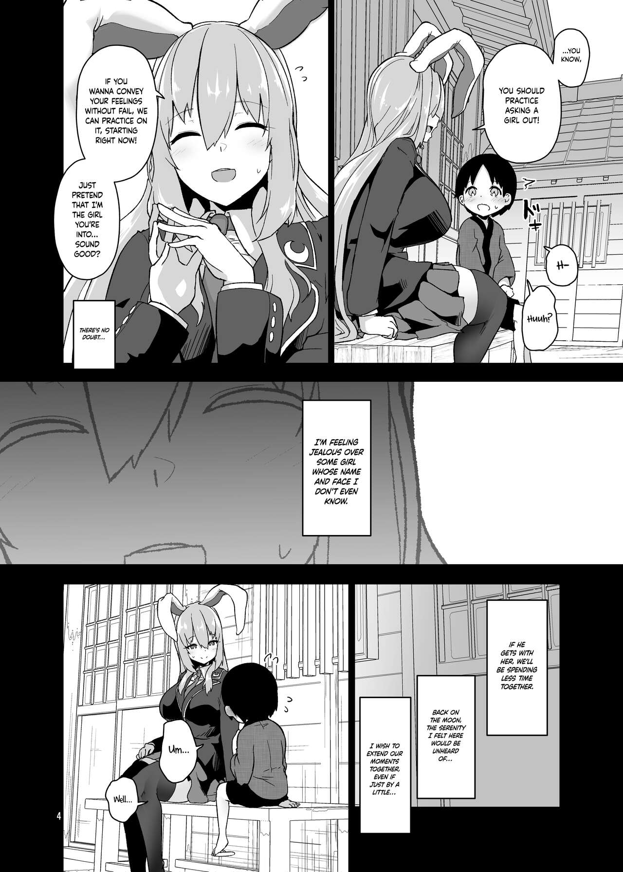 Saitei de Dou Shiyou mo Nai Usagi no Onee-san - A bad rabbit singing a hymn. | The Reprehensible Rabbit Onee-san page 4 full