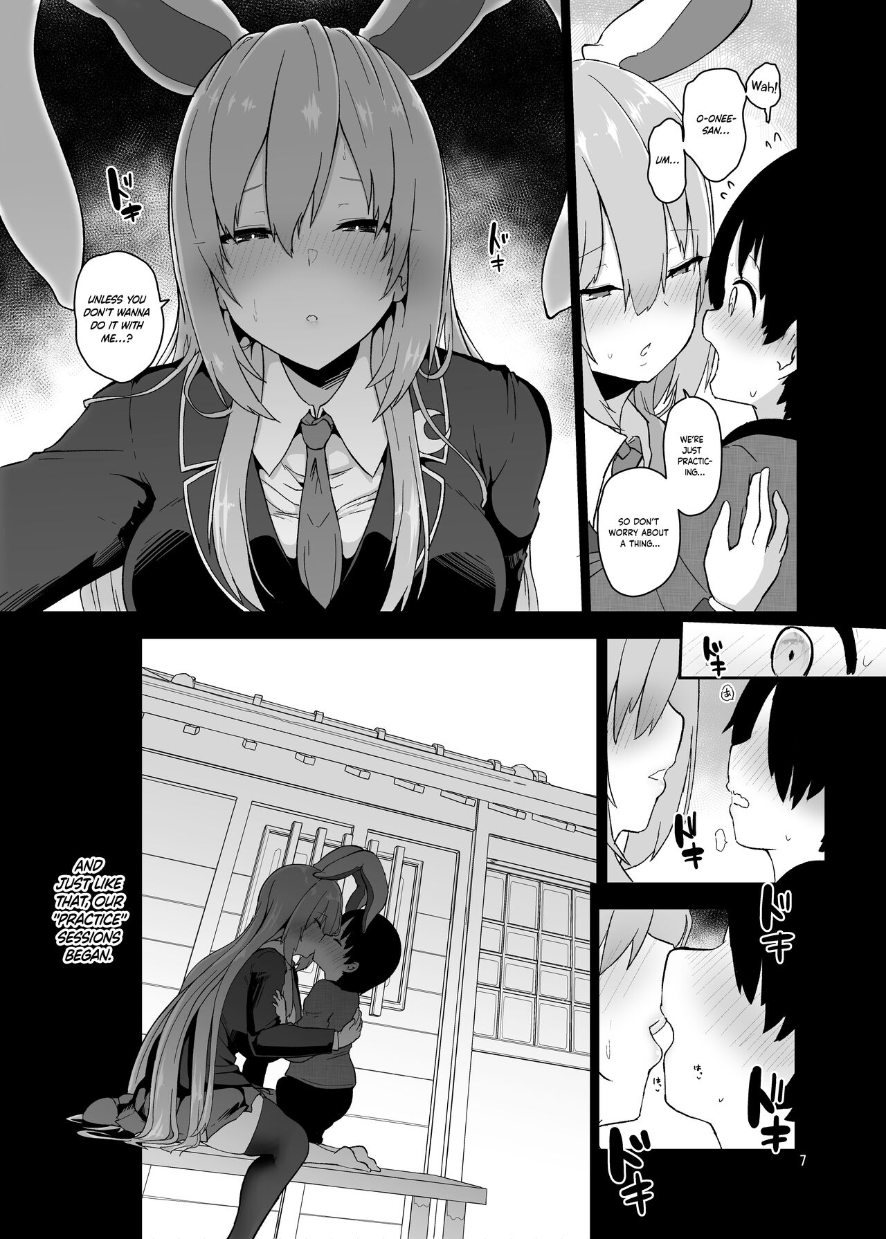 Saitei de Dou Shiyou mo Nai Usagi no Onee-san - A bad rabbit singing a hymn. | The Reprehensible Rabbit Onee-san page 7 full