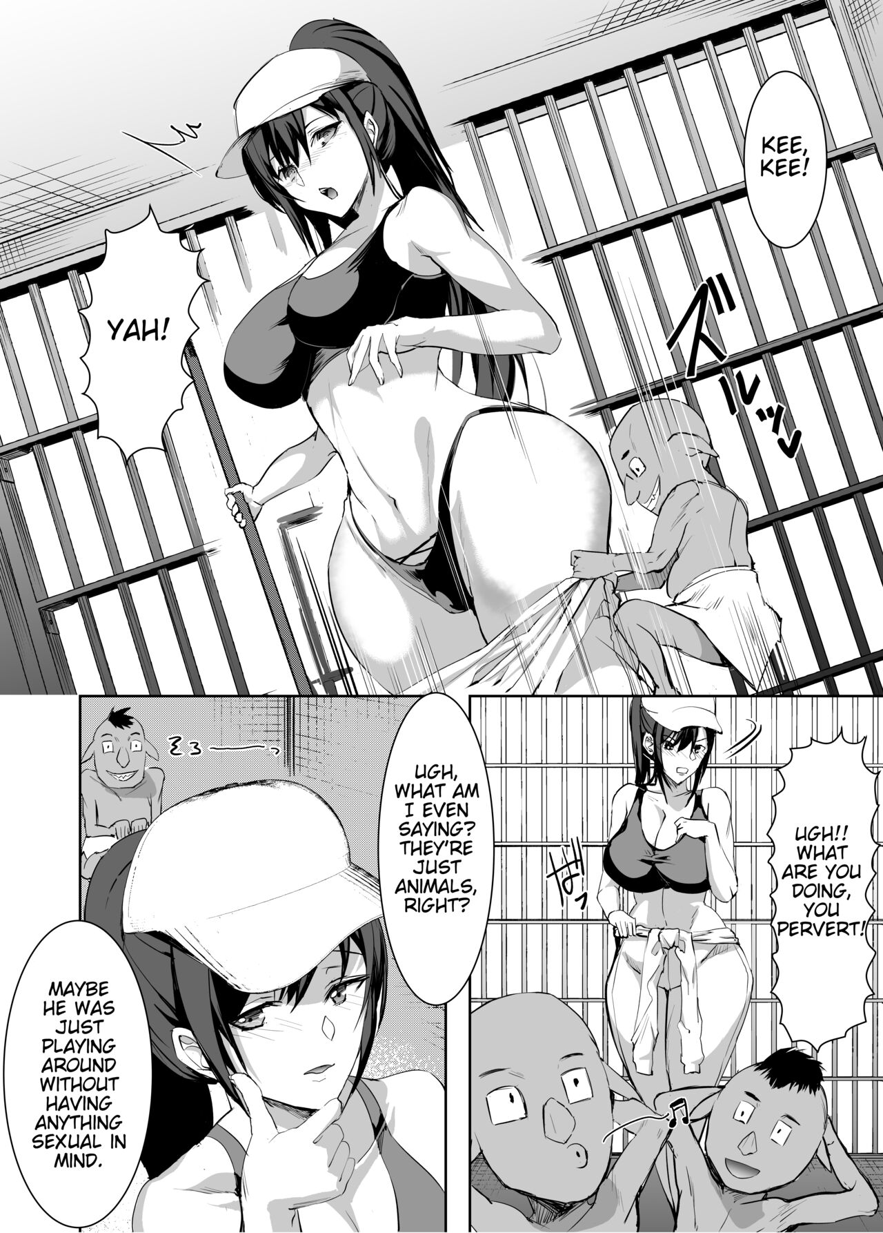 3-biki no Goblin ni Yararechatta Shiikuin-san | The Zookeeper Who Got Fucked by Three Goblins page 7 full