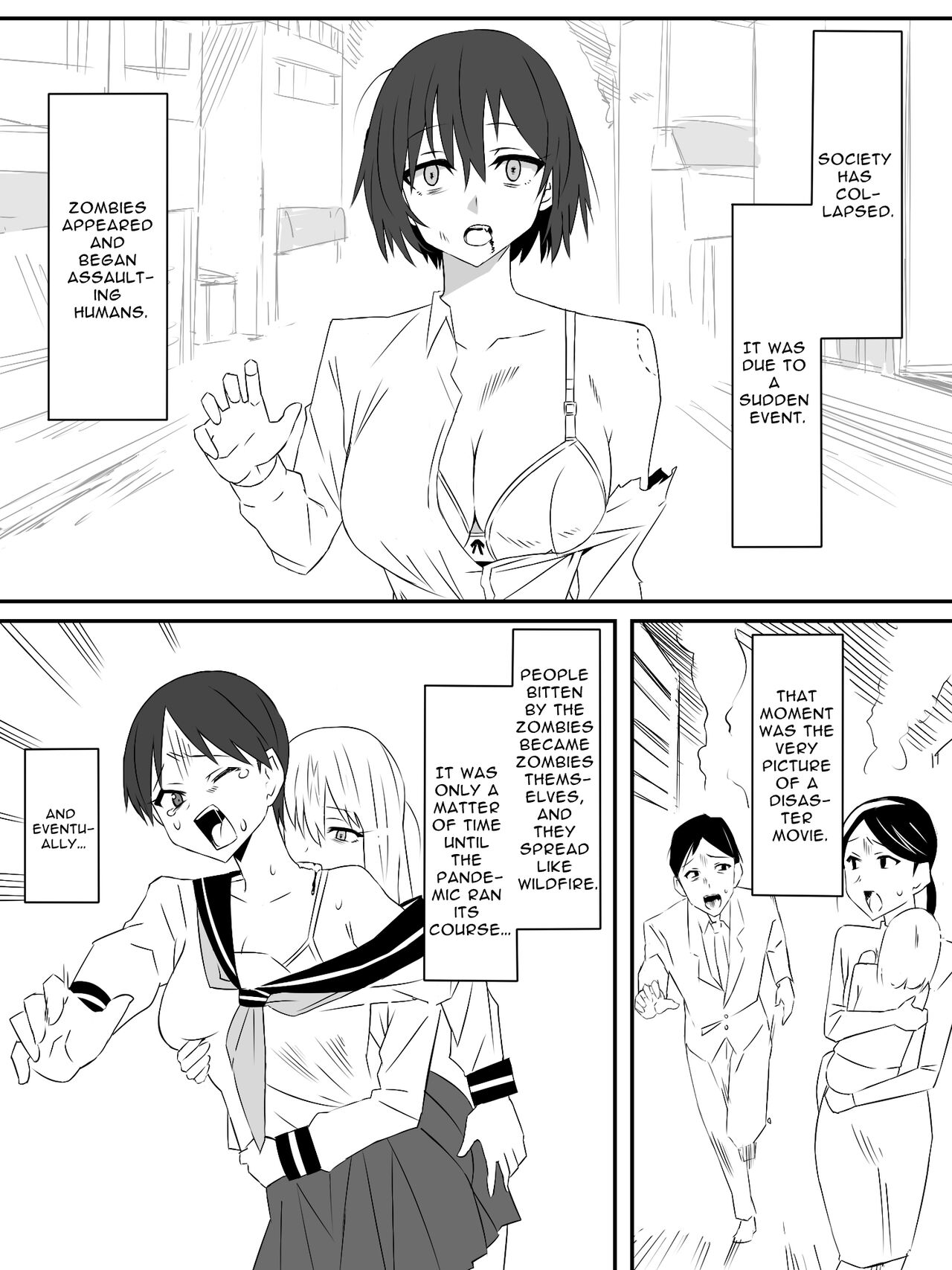 Zombie Harem Life ~Antibogi no Ore to Bakunyuu Zombie~ | Zombie Harem Life ~My Immunity and the Big-Titted Zombie~ page 2 full