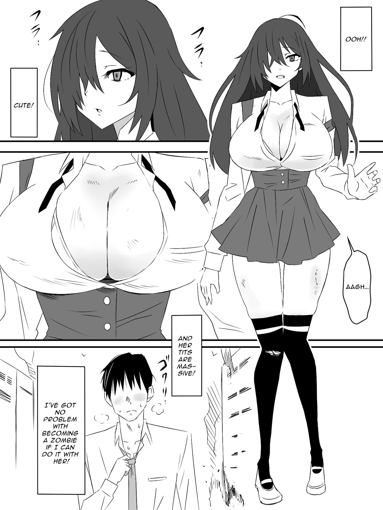 Zombie Harem Life ~Antibogi no Ore to Bakunyuu Zombie~ | Zombie Harem Life ~My Immunity and the Big-Titted Zombie~ page 5 full