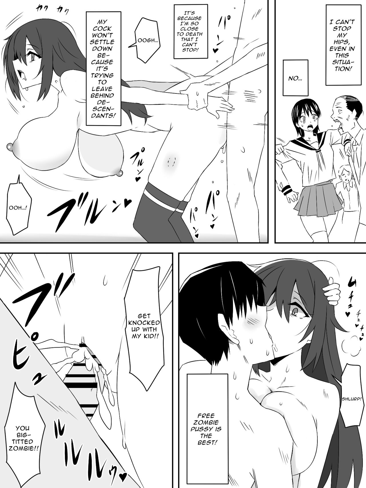Zombie Harem Life ~Antibogi no Ore to Bakunyuu Zombie~ | Zombie Harem Life ~My Immunity and the Big-Titted Zombie~ page 8 full