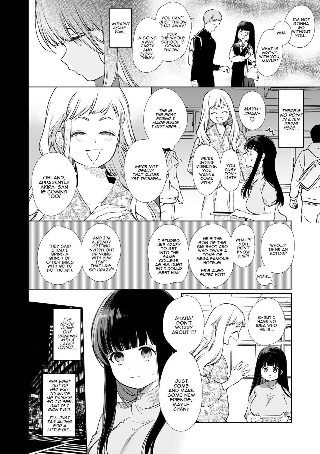 Mayu-chan NTR ~Daigaku Shingaku no Tame Joukyou Shita Kanojo ga Onzoushi ni Tsukamari Dekiai Sarete Shimatta~ | Mayu-chan NTR ~Big Dick in the Big City~ page 8 full