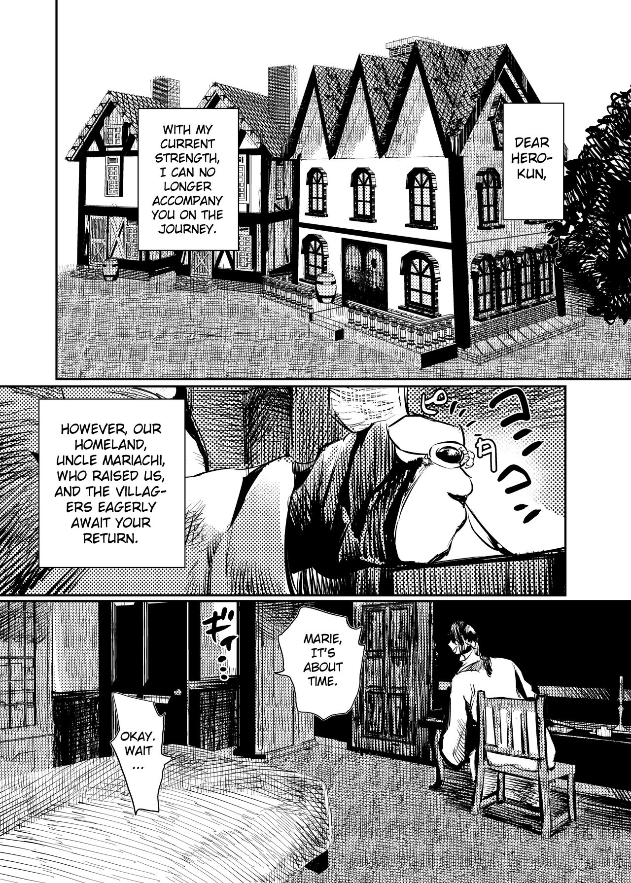 Marie to, Saimin Netorare Mura. | Marie and The Hypnotic Netorare Village. page 3 full
