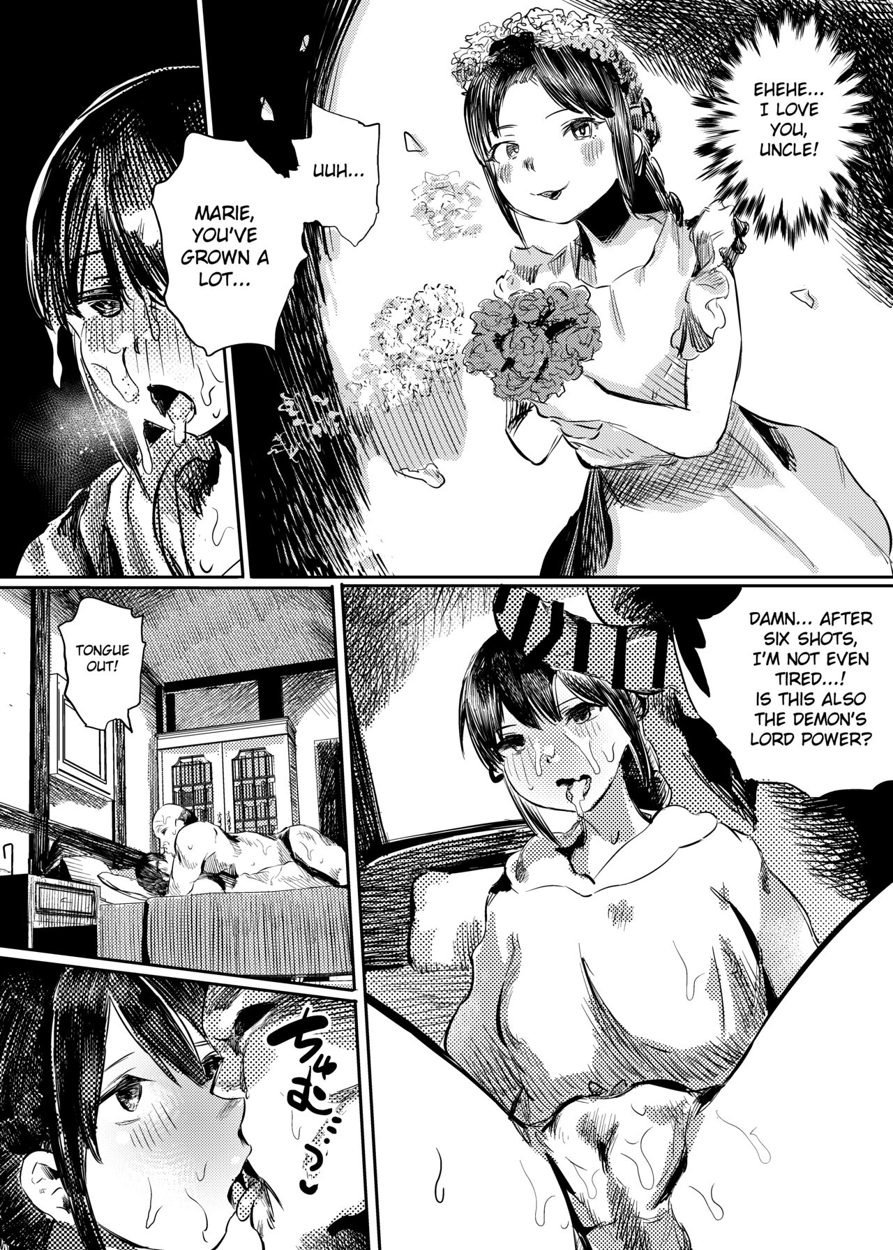 Marie to, Saimin Netorare Mura. | Marie and The Hypnotic Netorare Village. page 9 full
