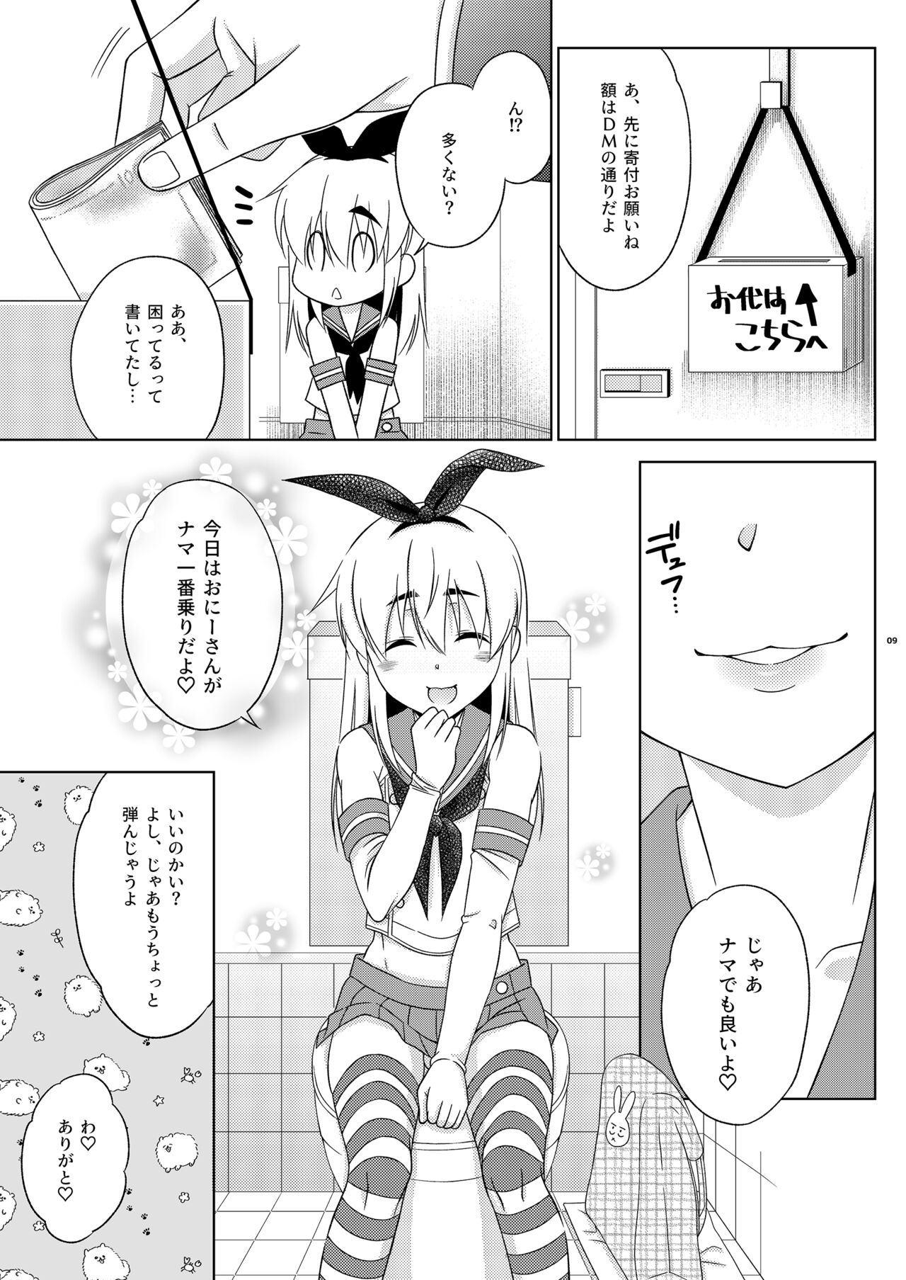 Shimakaze-kun no Yuuryou Toilet page 9 full