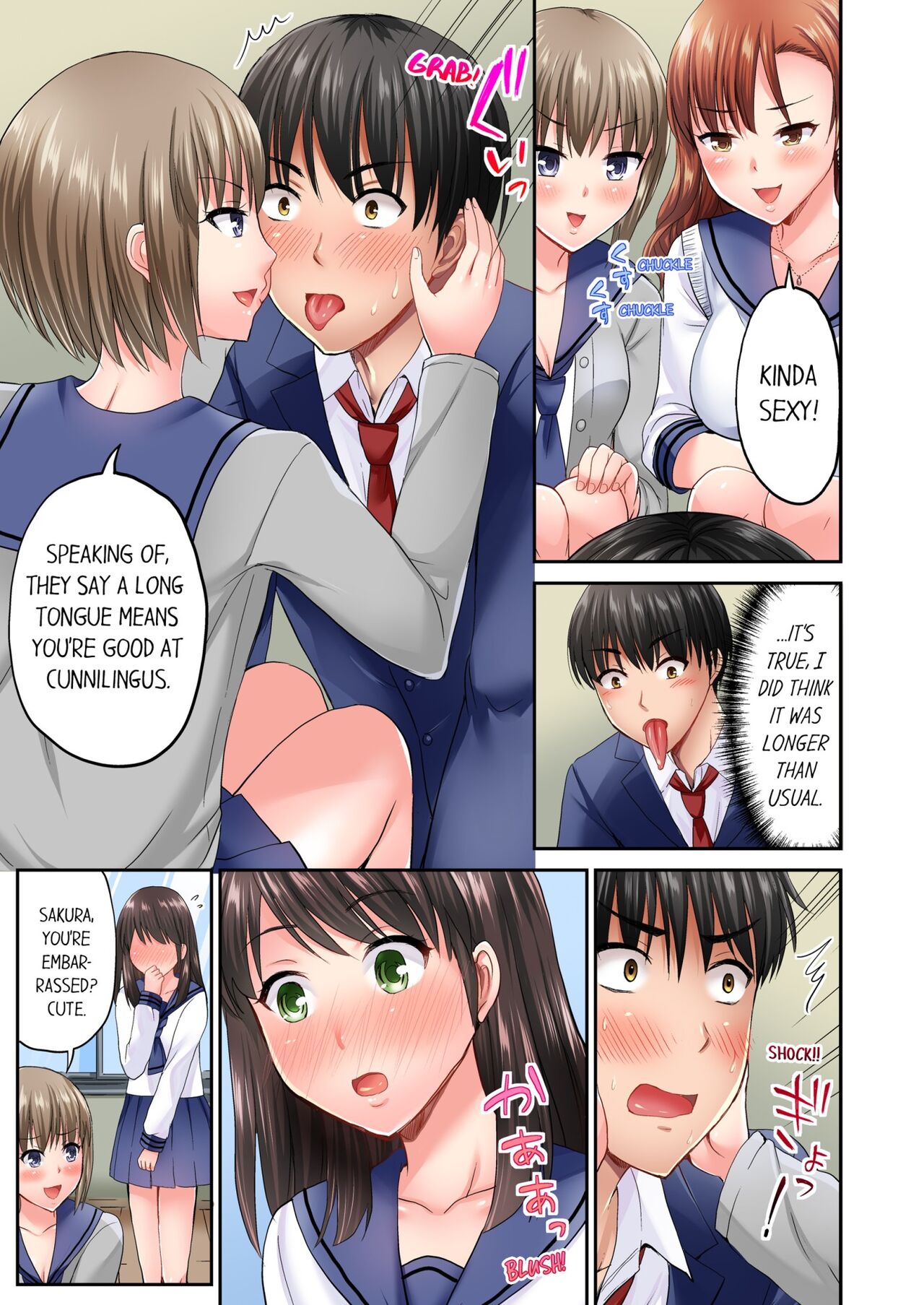 Pashiri no Shita Teku, Yabaitte... ~ Ebi Sori Iki Suru Namaiki Gyaru 1 | Bullied Boy's Tongue Revenge 1 page 6 full