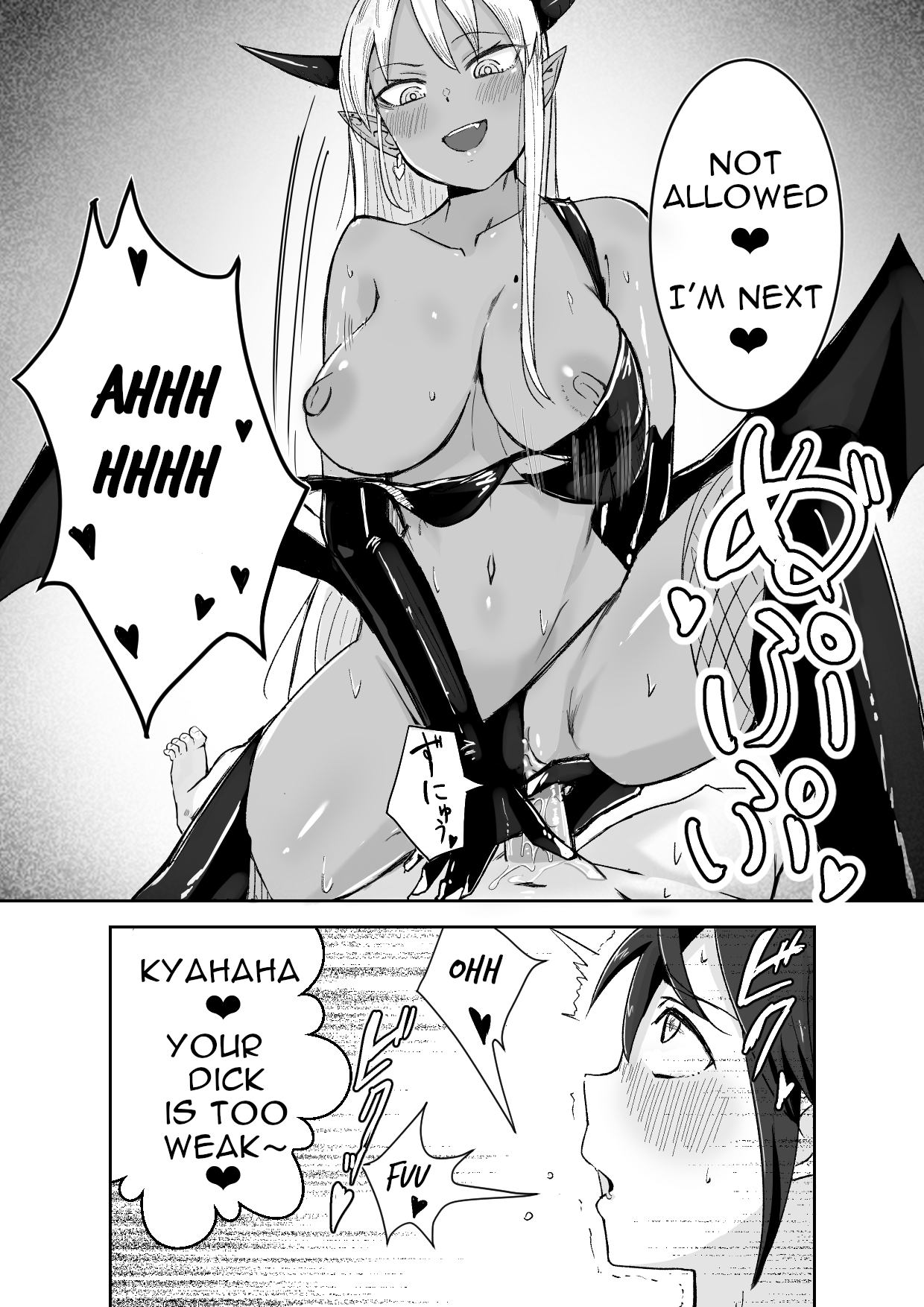 Succubus ni Haiboku Shite Chitchana Teisobi o Tsukerarechau Ohanashi / Story about Losing to a Succubus and Made to Wear Small Chastity Belt page 10 full