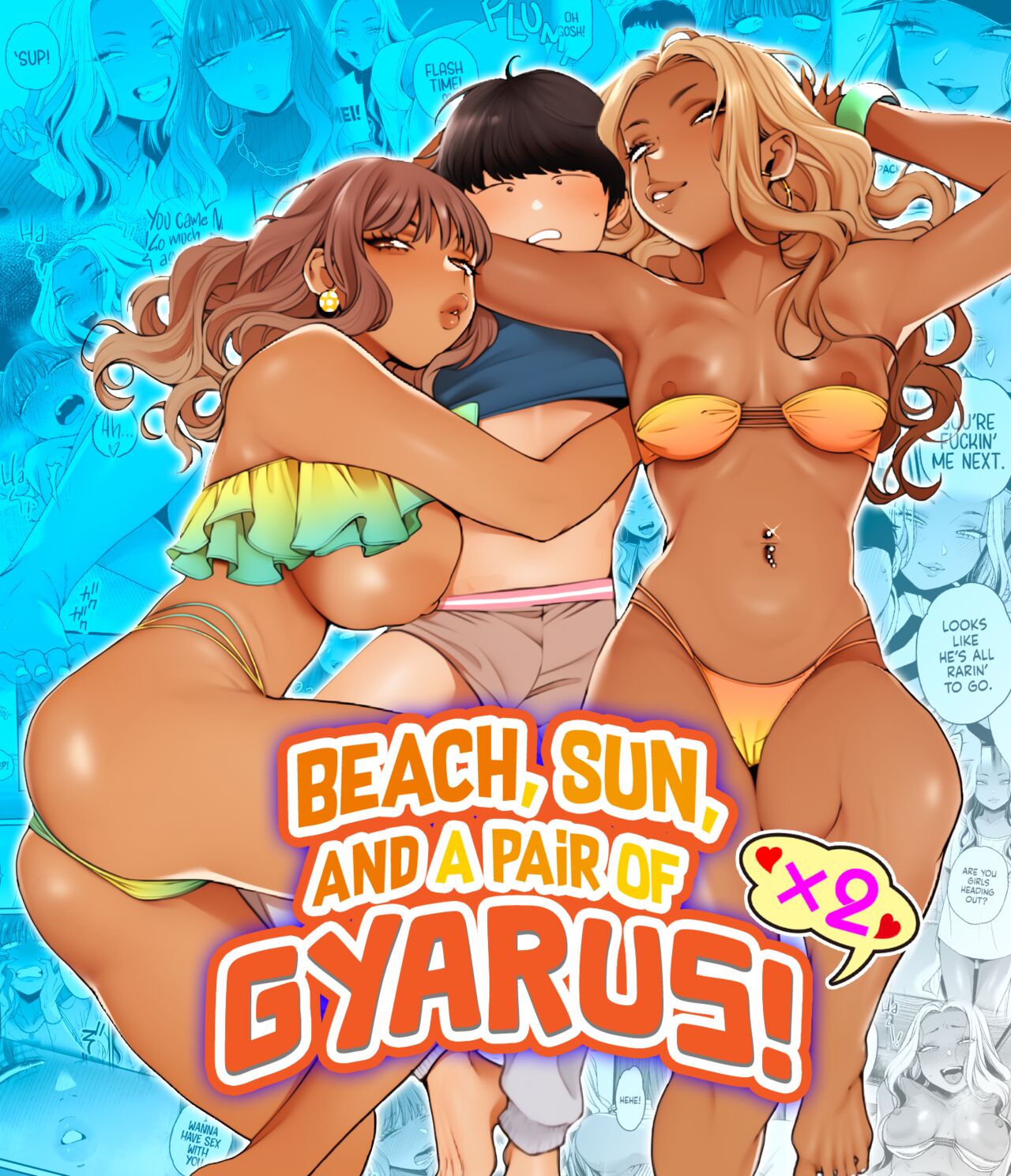 [Misaki (BUTA)] Natsu to Umi to Gal ×2 | Beach, Sun, And A Pair Of Gyarus! [English] [head empty] Hentai - Raw