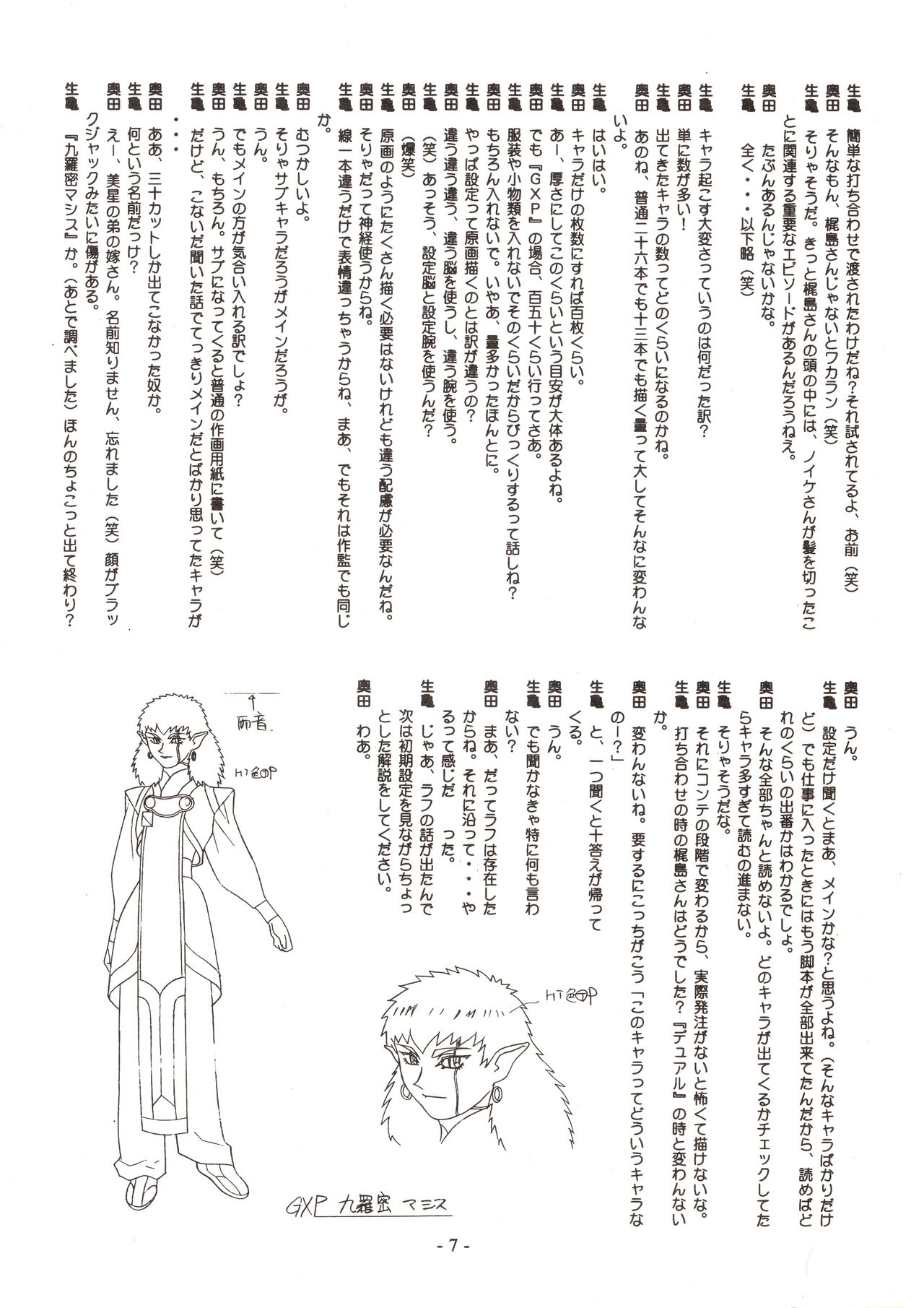 Jun's GXP Okuda Jun Sakuga Nokiroku page 7 full