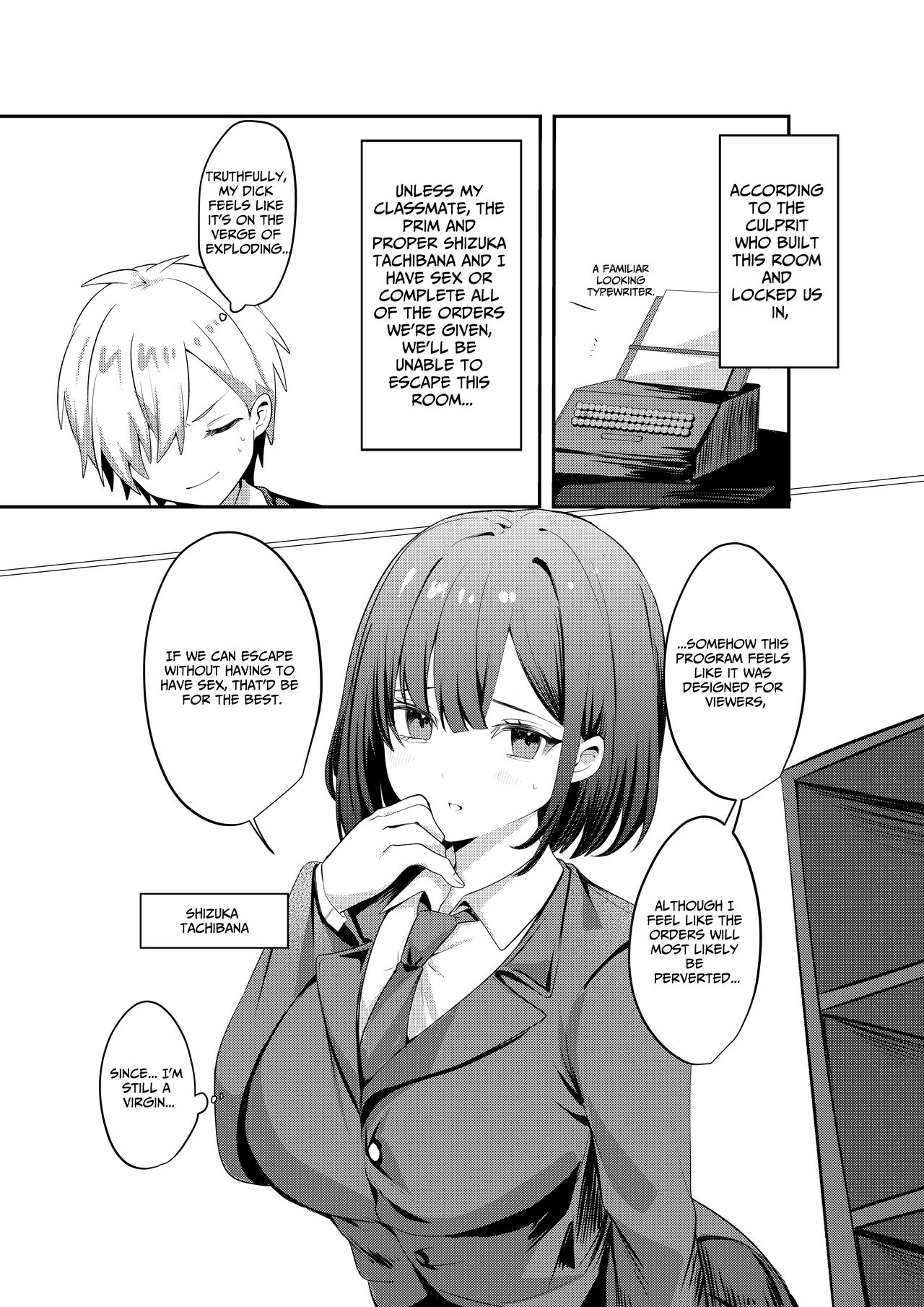 Sex Shinai to Derarenai Heya ni Seiso na Ano Ko to Tojikomerareru | Trapped in a Sex-Locked Room with that Prim & Proper Girl page 3 full