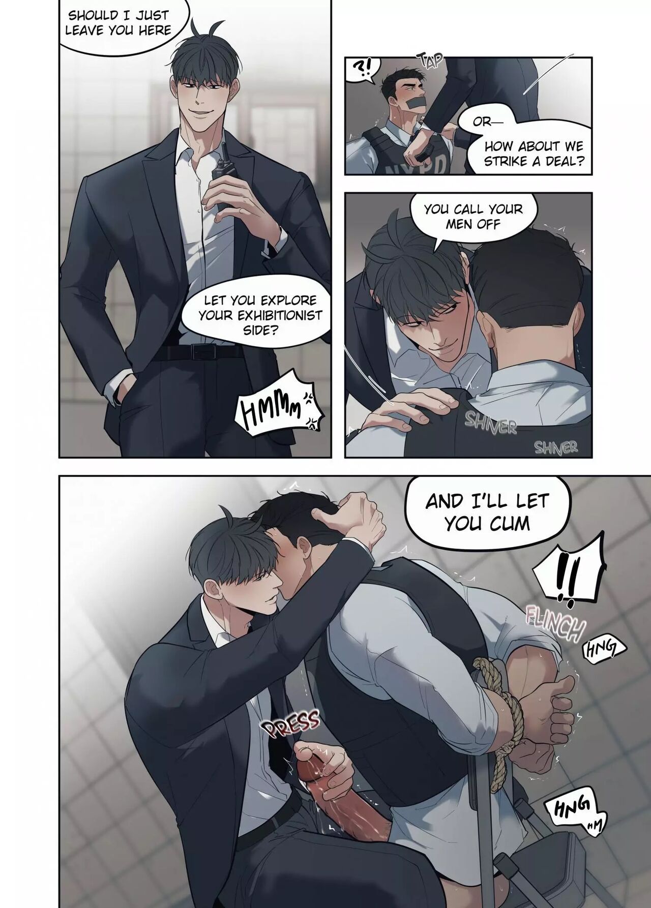Police X Gang Boss AU Part page 5 full