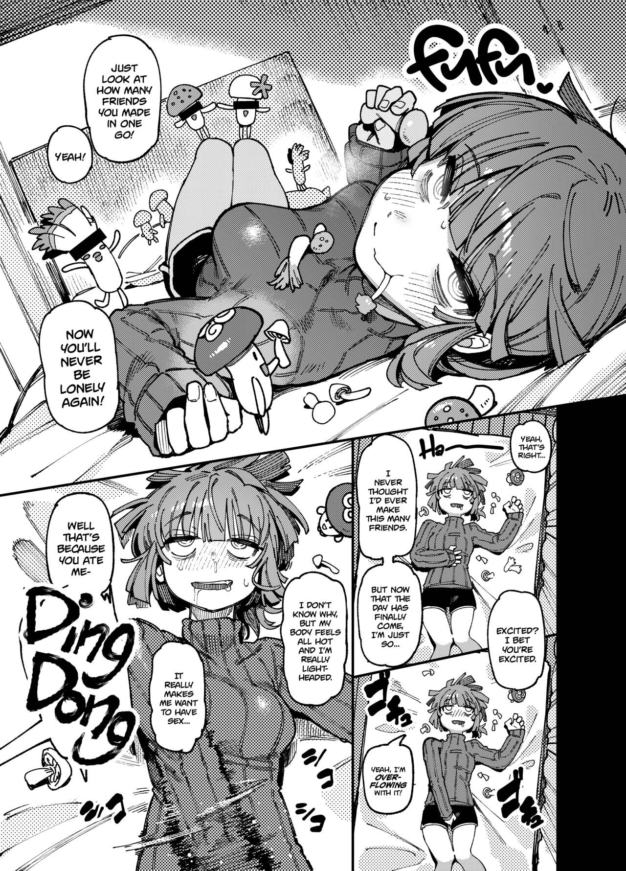 Ie ga Shike Sugite Haete Kita Genkaku Yuuhatsu Kinoko wo Gosyoku Shite Hatsujyou Shita Ato no Are ya Kore page 9 full