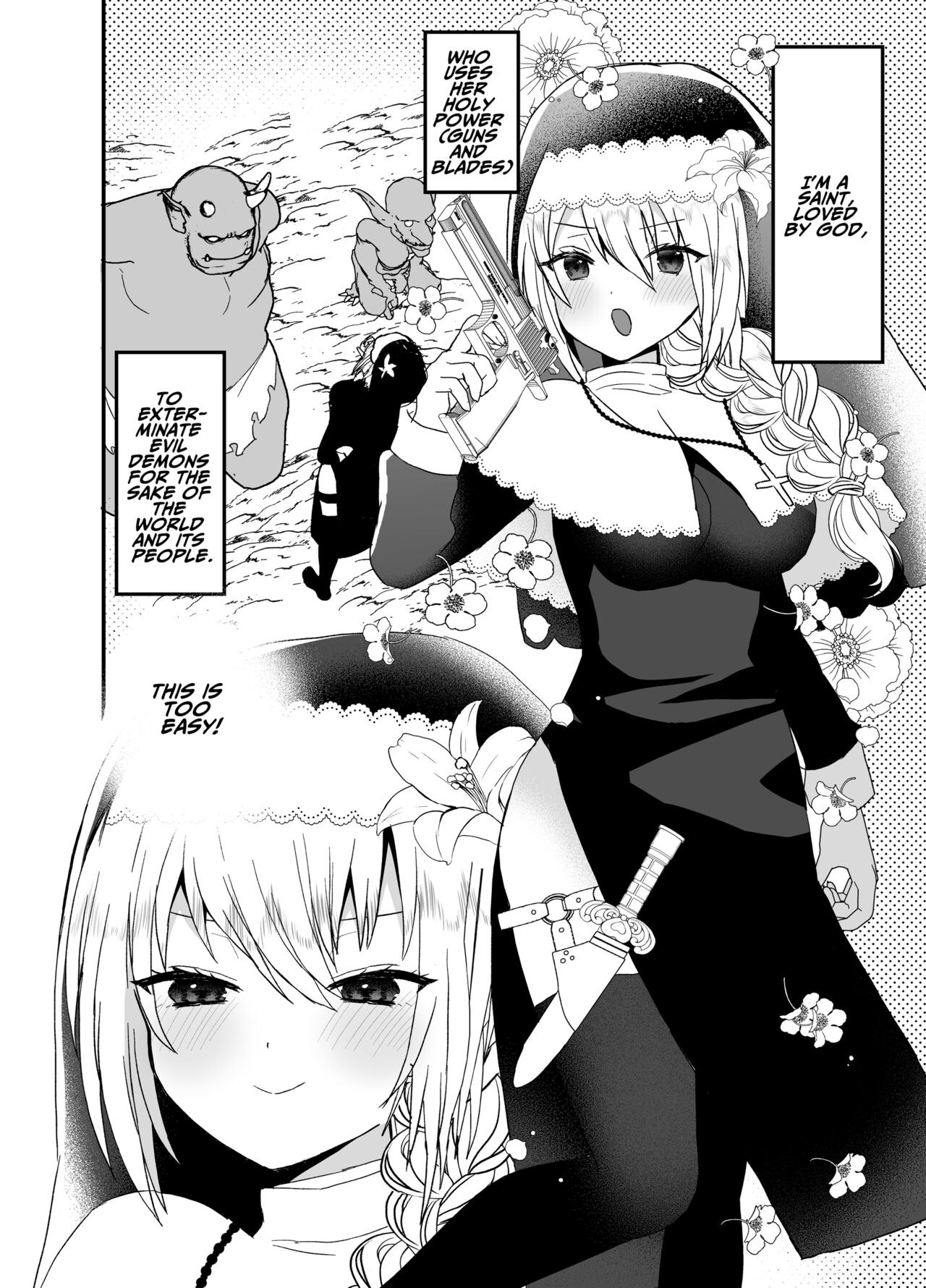 Seijo-chan wa Kichiku Kyuuketsuki no Inran Choukyou ni Zettai Makenai! | A Holy Woman Would Never Succumb to the Lewd Training of a Fiendish Vampire! page 3 full