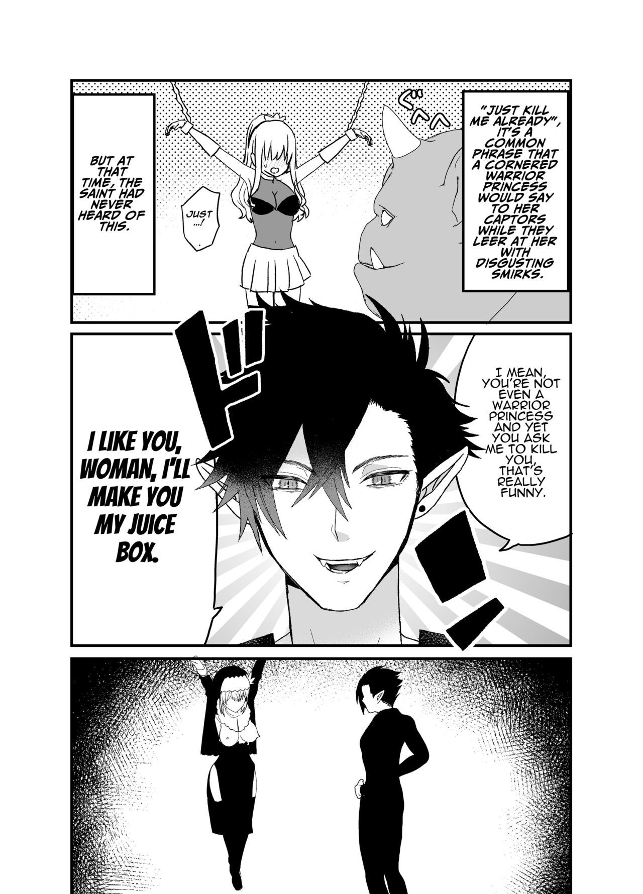 Seijo-chan wa Kichiku Kyuuketsuki no Inran Choukyou ni Zettai Makenai! | A Holy Woman Would Never Succumb to the Lewd Training of a Fiendish Vampire! page 8 full