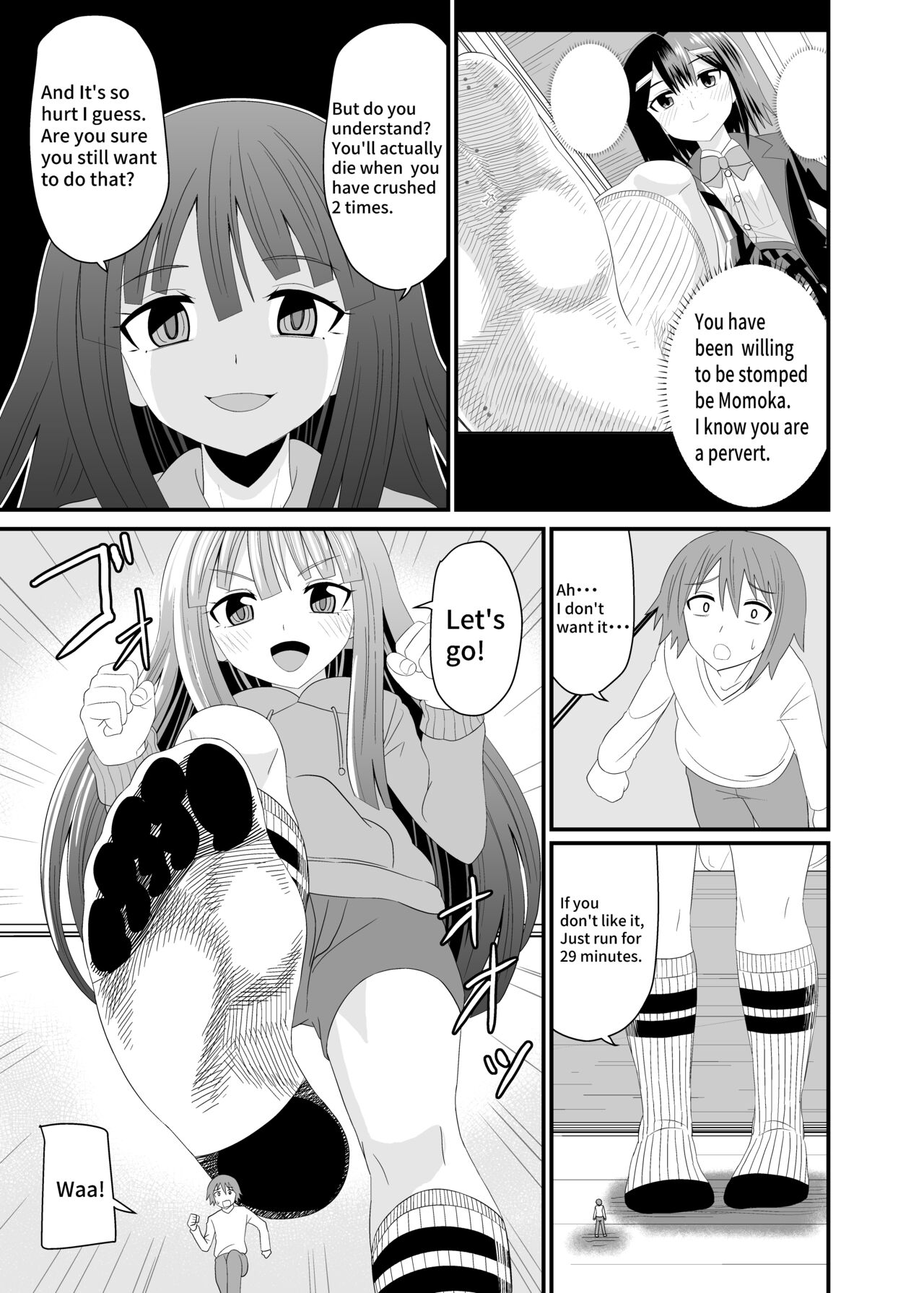 Crushed under socked foot page 6 full