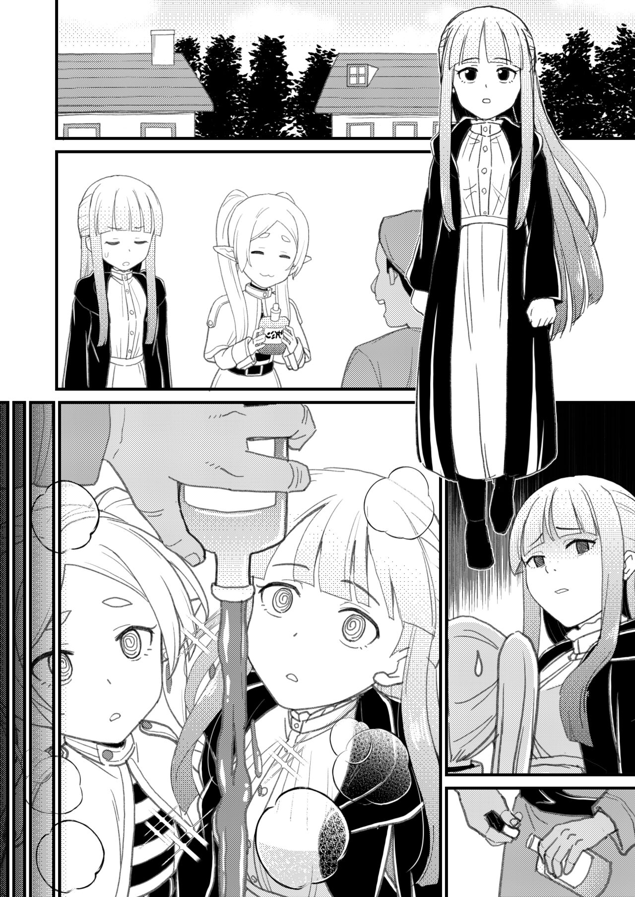 Frieren-sama henna kusuri o kau no wa oyame kudasai | Freelen,please don't buy strange drugs. page 10 full