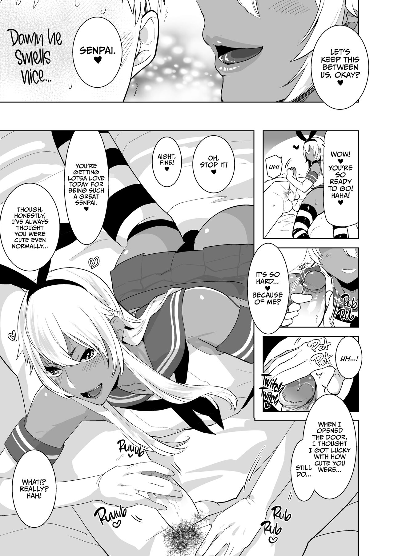 Kasshoku Otokonoko DeliHeal no Erohon ~Yattekita Shimakaze-kun wa Daigaku no Charai Kouhai de――?! Hen | Tan Crossdressing Call Boy page 4 full