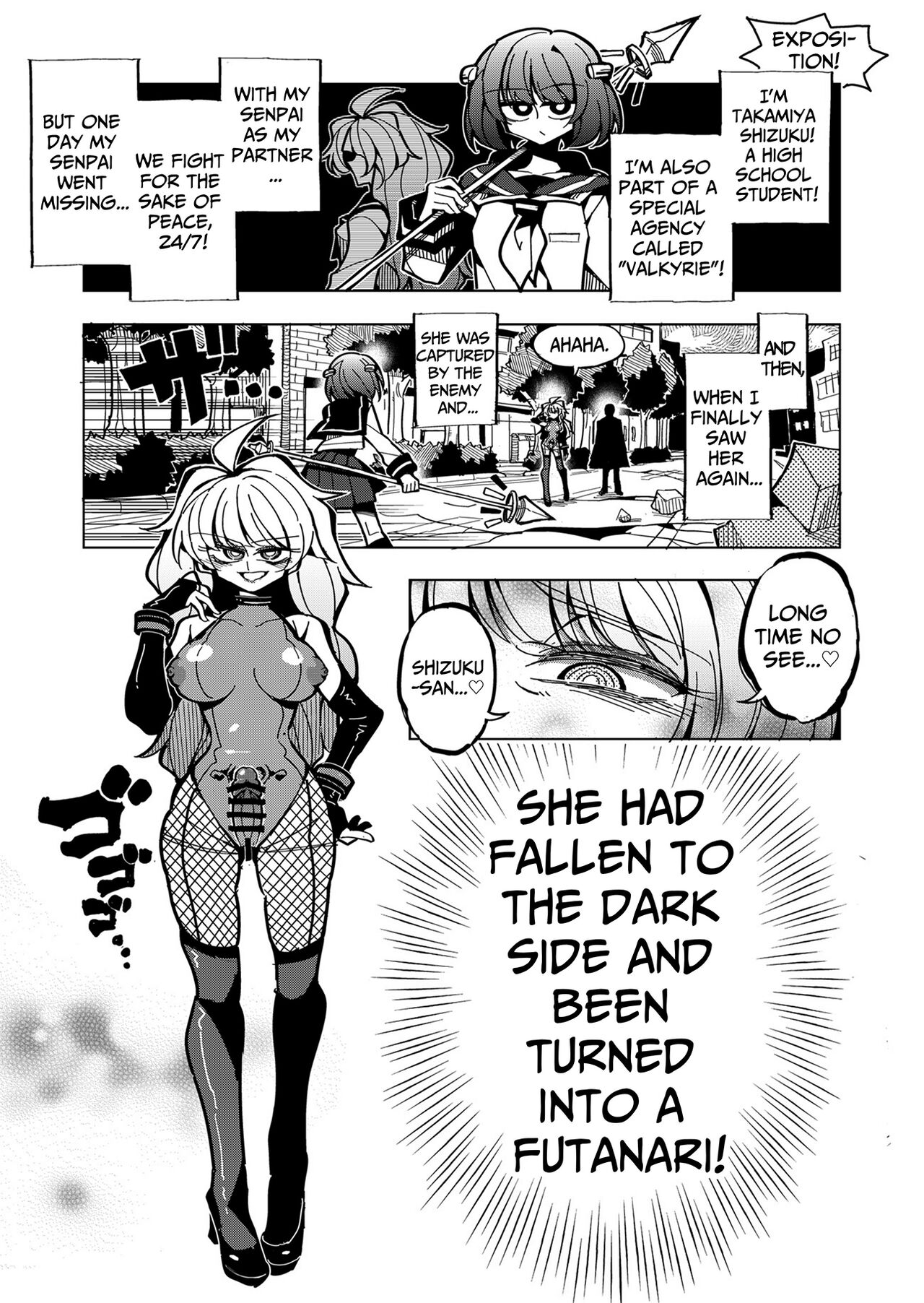 Shizuku to Shiori If  -5-ka de Oboeru! Futanari Onanie no Susume | Shizuku & Shiori ~It's Up to Me To Service Futanari-modified Senpai!~ page 2 full