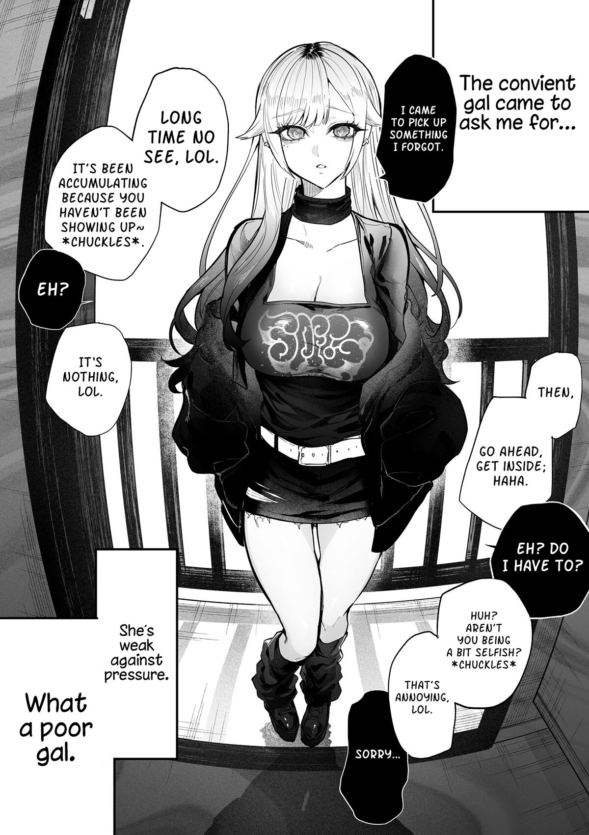 The Day I Decided to Make My Cheeky Gyaru Sister Understand in My Own Way  - The Convenient Gal page 1 full