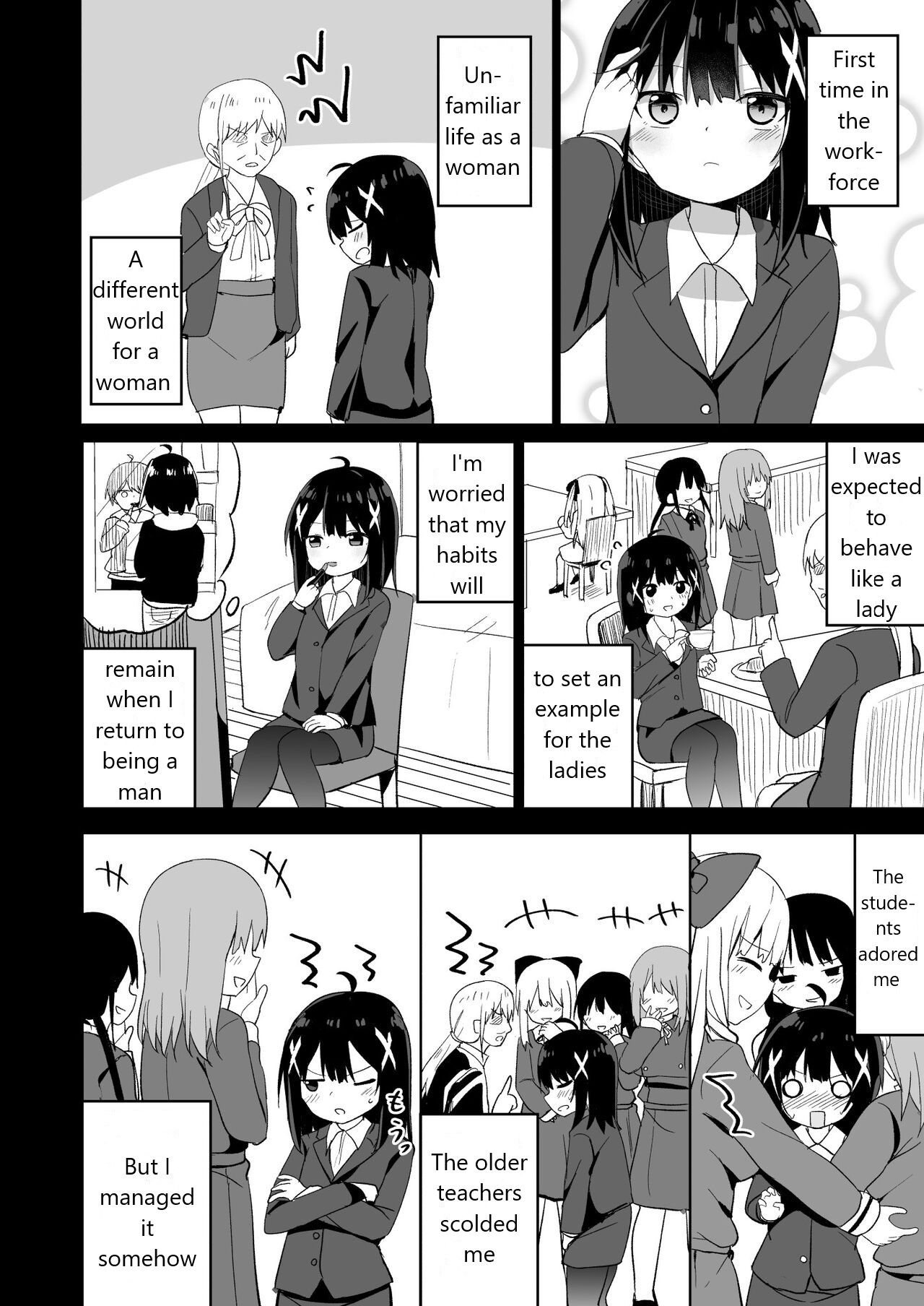 Ojou-sama Gakkou ni Onna Kyoushi toshite Funin Shita Ore to Futanari Ojou-sama page 8 full