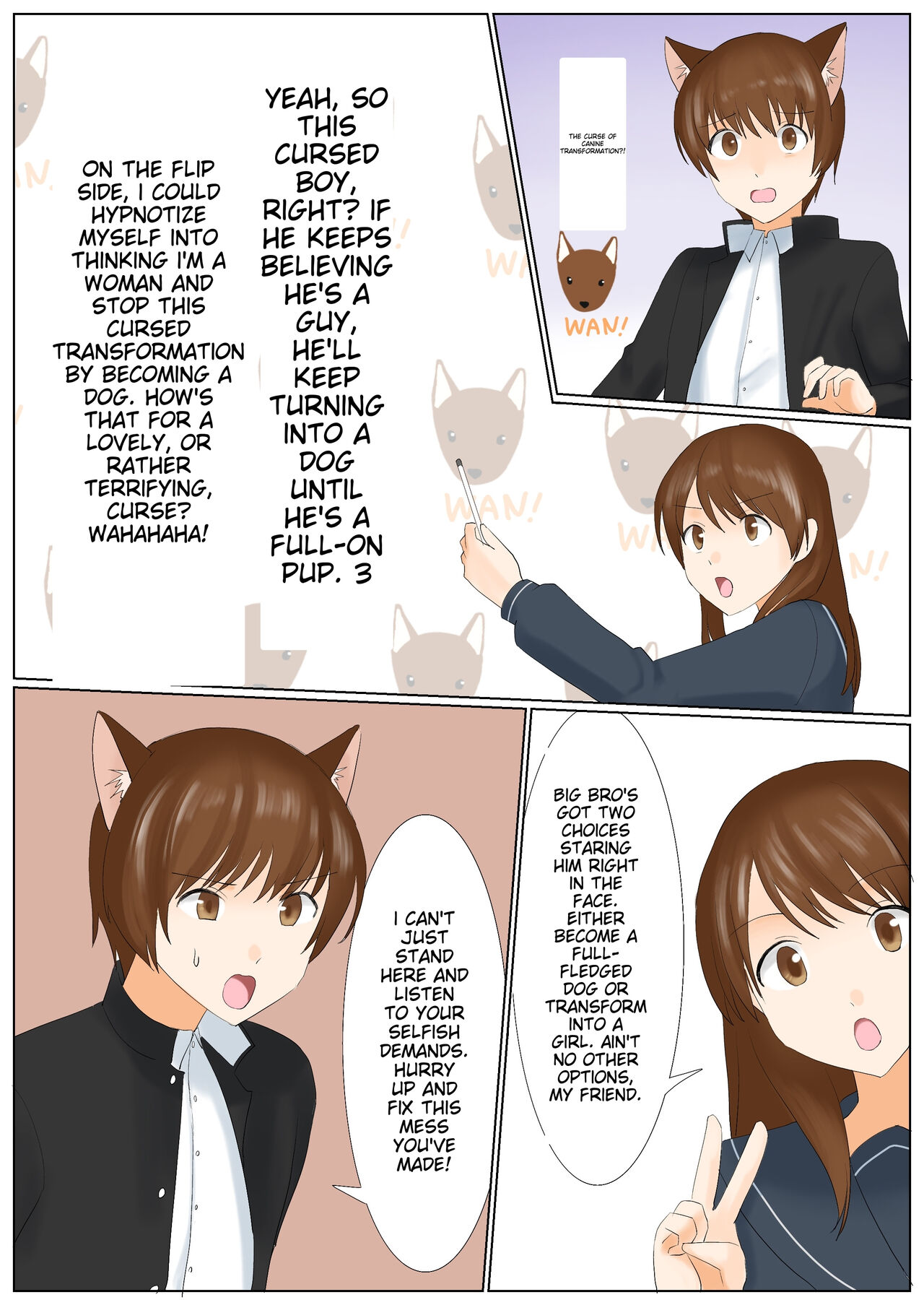 Inu ni Naritakunai nara, Onnanoko ni Naru shika Nai yo ne? Onii-chan ichigoreader page 4 full