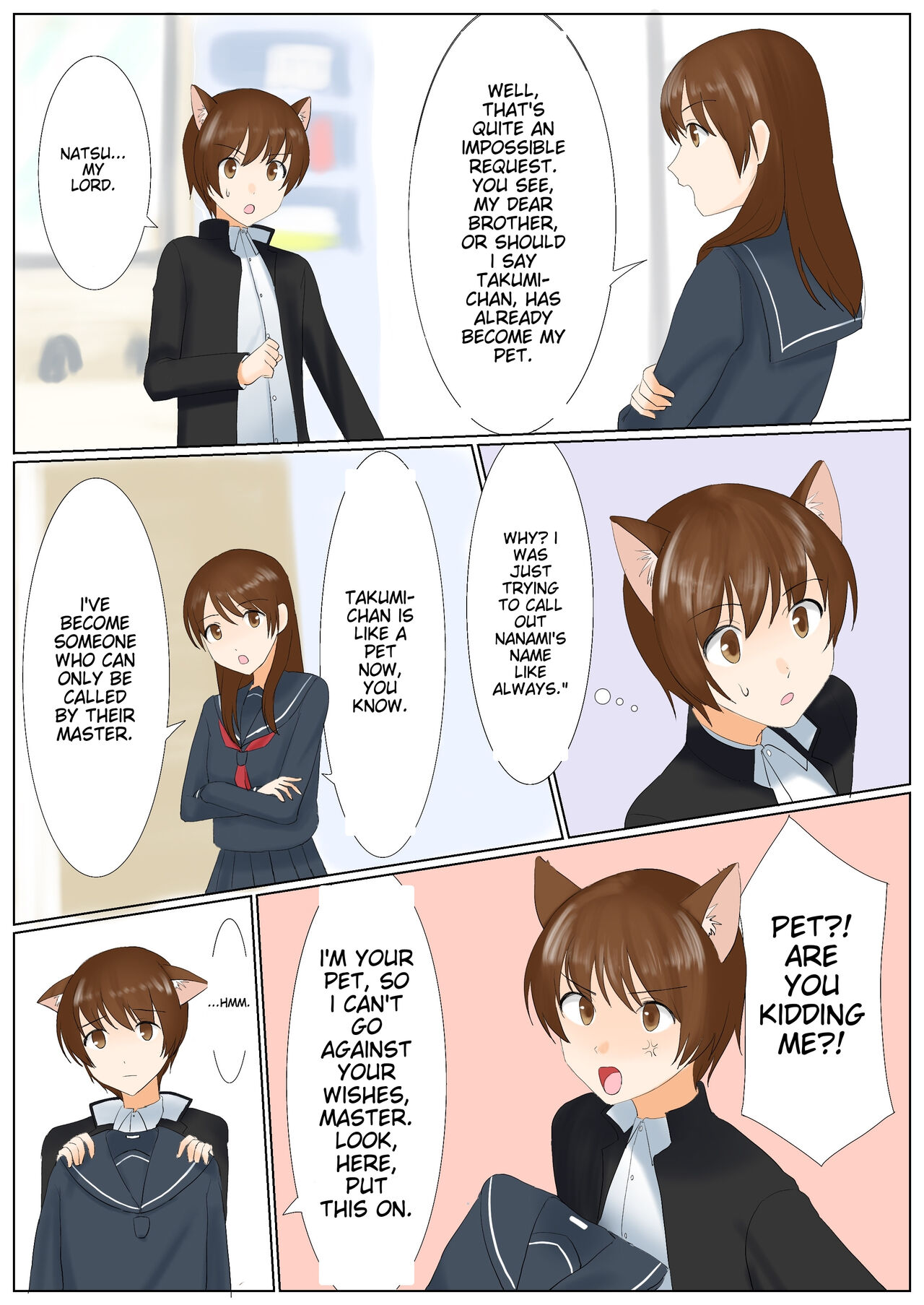 Inu ni Naritakunai nara, Onnanoko ni Naru shika Nai yo ne? Onii-chan ichigoreader page 5 full