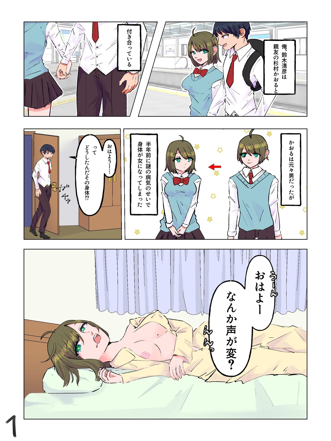 I switched places with my best friend who became a woman♂ page 2 full