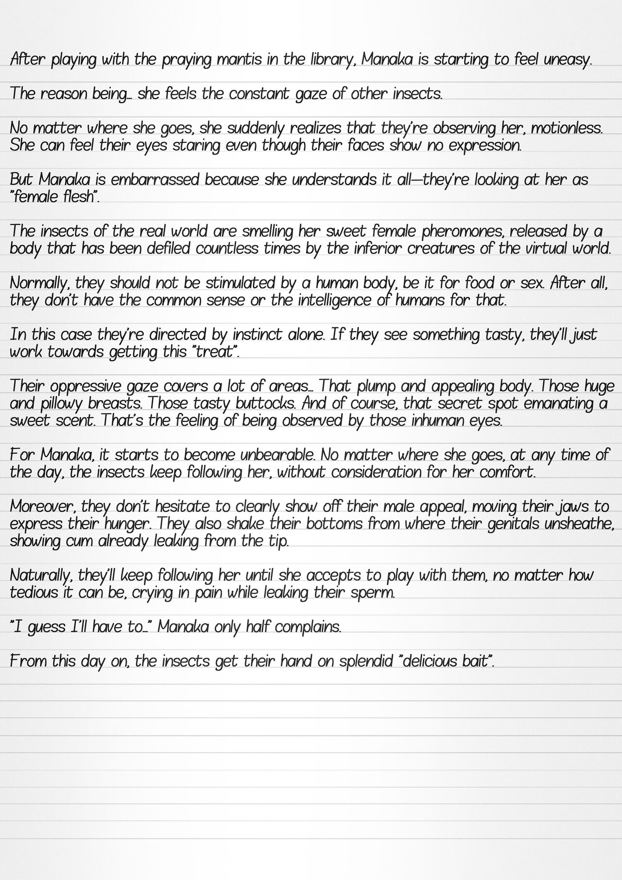 Misuke's Short Stories 11 - Manaka's Insect Game 2 page 2 full