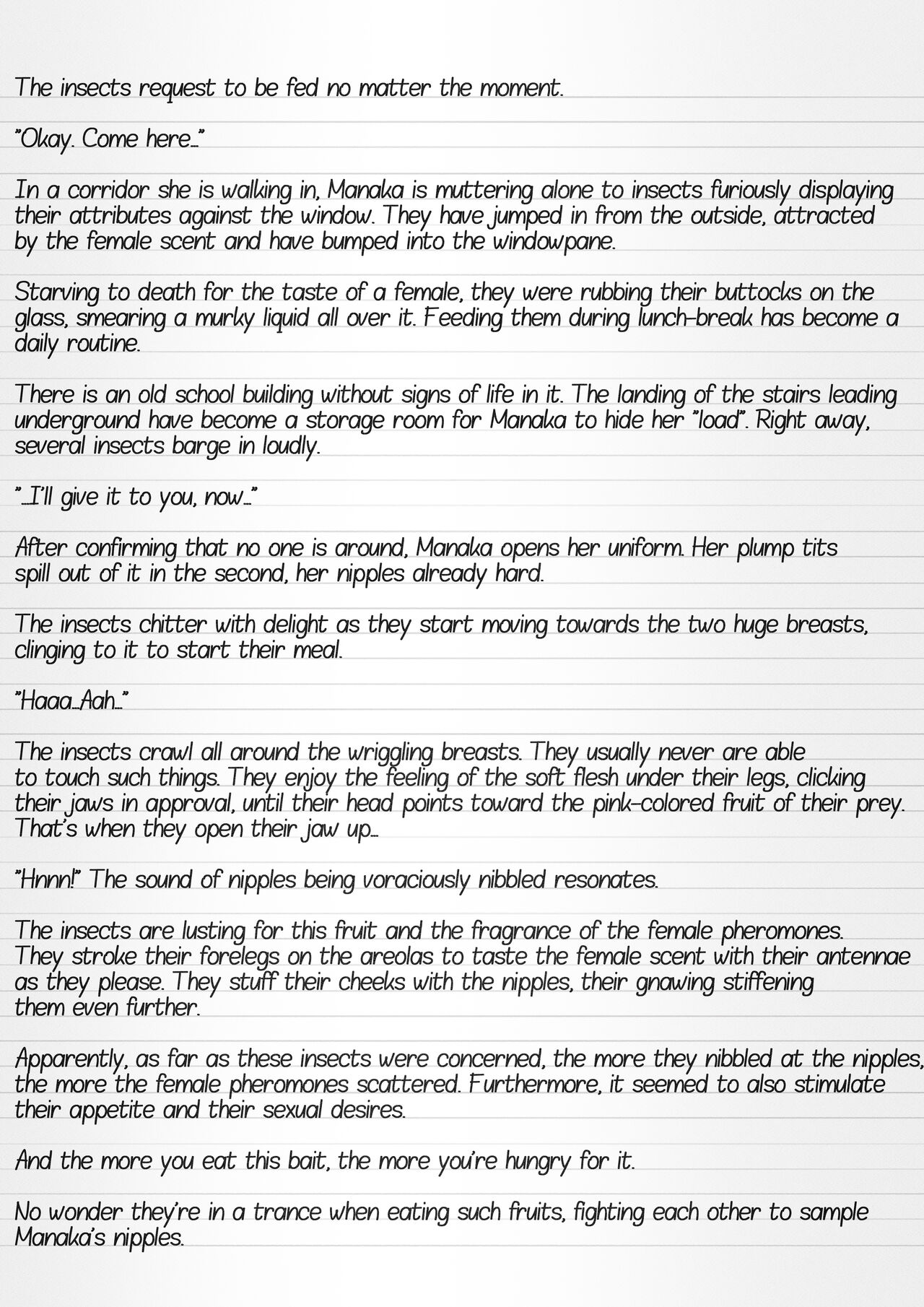 Misuke's Short Stories 11 - Manaka's Insect Game 2 page 4 full